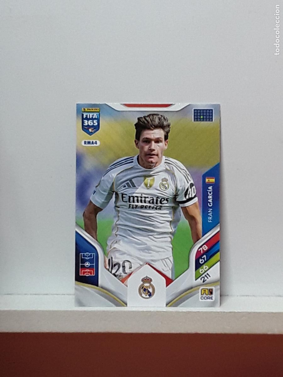 Cromos de F&uacute;tbol: FIFA 365 ADRENALYN 2025 2026 25 26 ALBUM PANINI LIGA N RMA4 RMA 4 REAL MADRID FRAN GARCIA