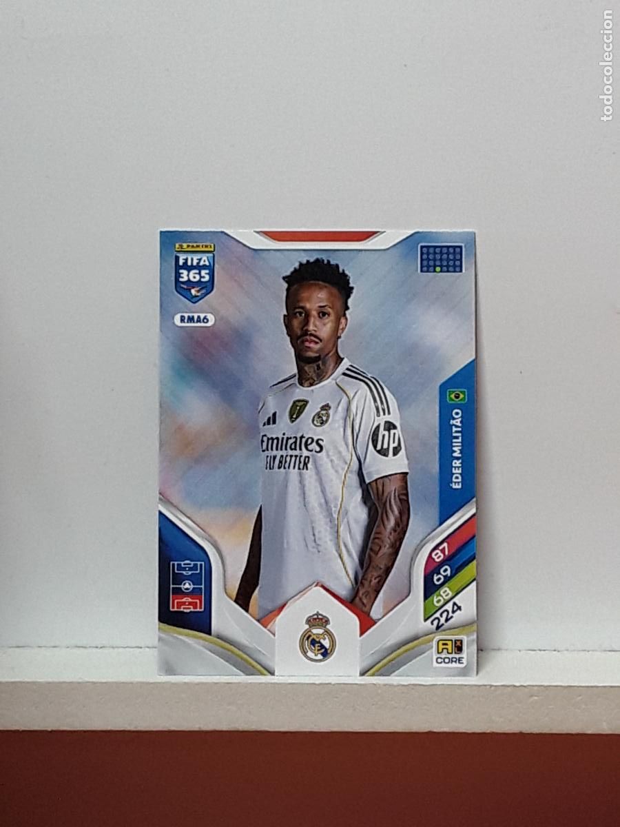 Cromos de F&uacute;tbol: FIFA 365 ADRENALYN 2025 2026 25 26 ALBUM PANINI LIGA N RMA6 RMA 6 REAL MADRID EDER MILITAO