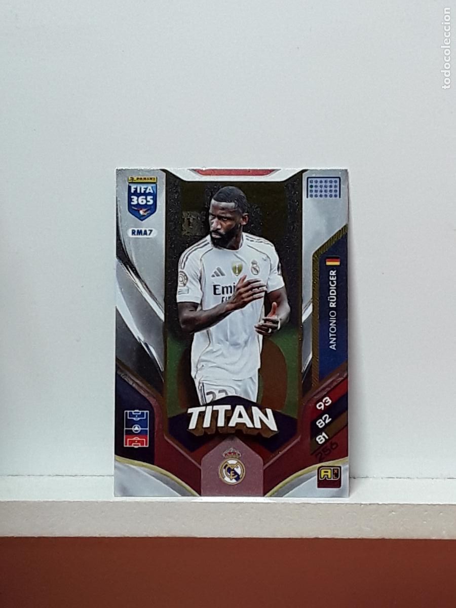 Cromos de F&uacute;tbol: FIFA 365 ADRENALYN 2025 2026 25 26 ALBUM PANINI LIGA N RMA7 RMA 7 REAL MADRID ANTONIO RUDIGER