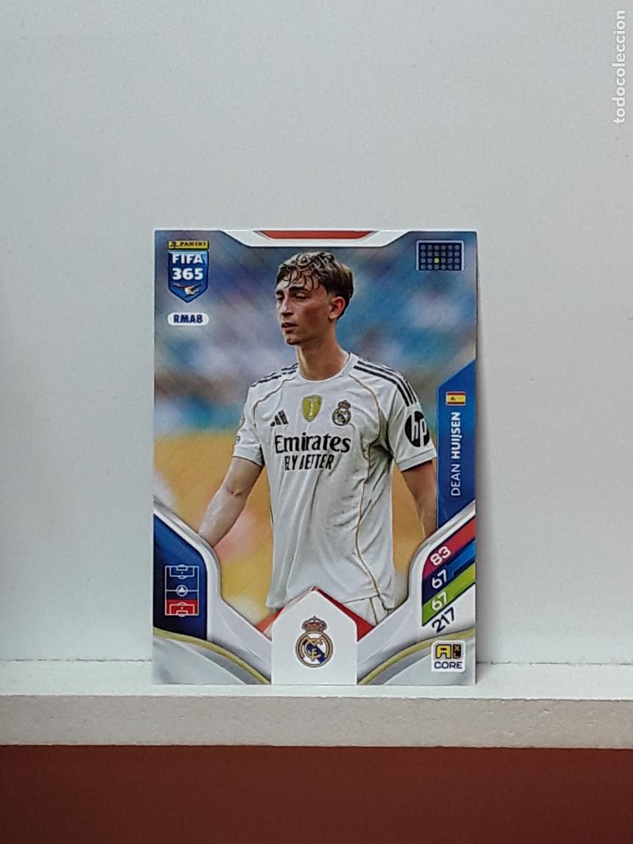 Cromos de F&uacute;tbol: FIFA 365 ADRENALYN 2025 2026 25 26 ALBUM PANINI LIGA N RMA8 RMA 8 REAL MADRID DEAN HUIJSEN