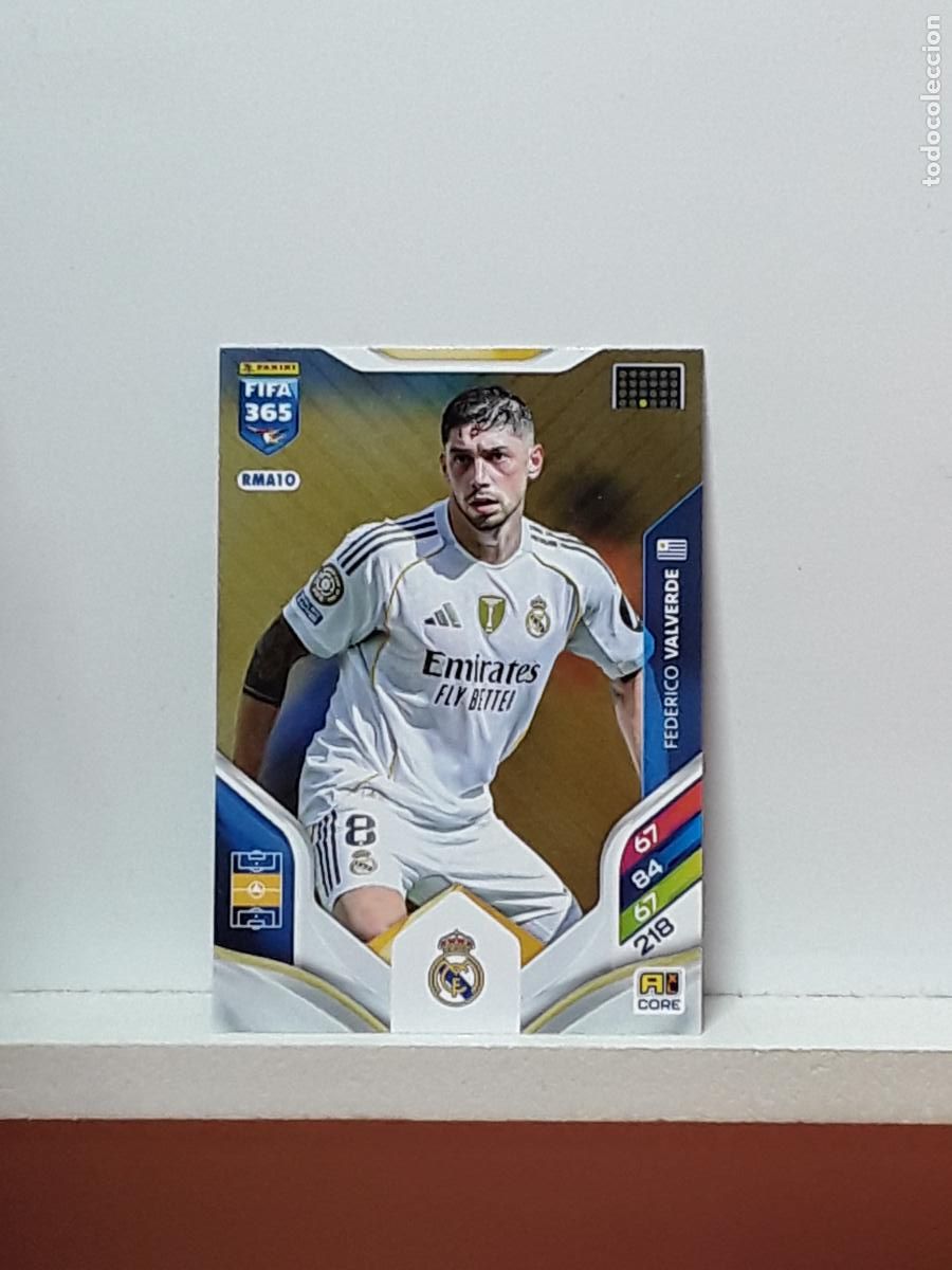 Cromos de F&uacute;tbol: FIFA 365 ADRENALYN 2025 2026 25 26 ALBUM PANINI LIGA N RMA10 RMA 10 REAL MADRID FEDERICO VALVERDE