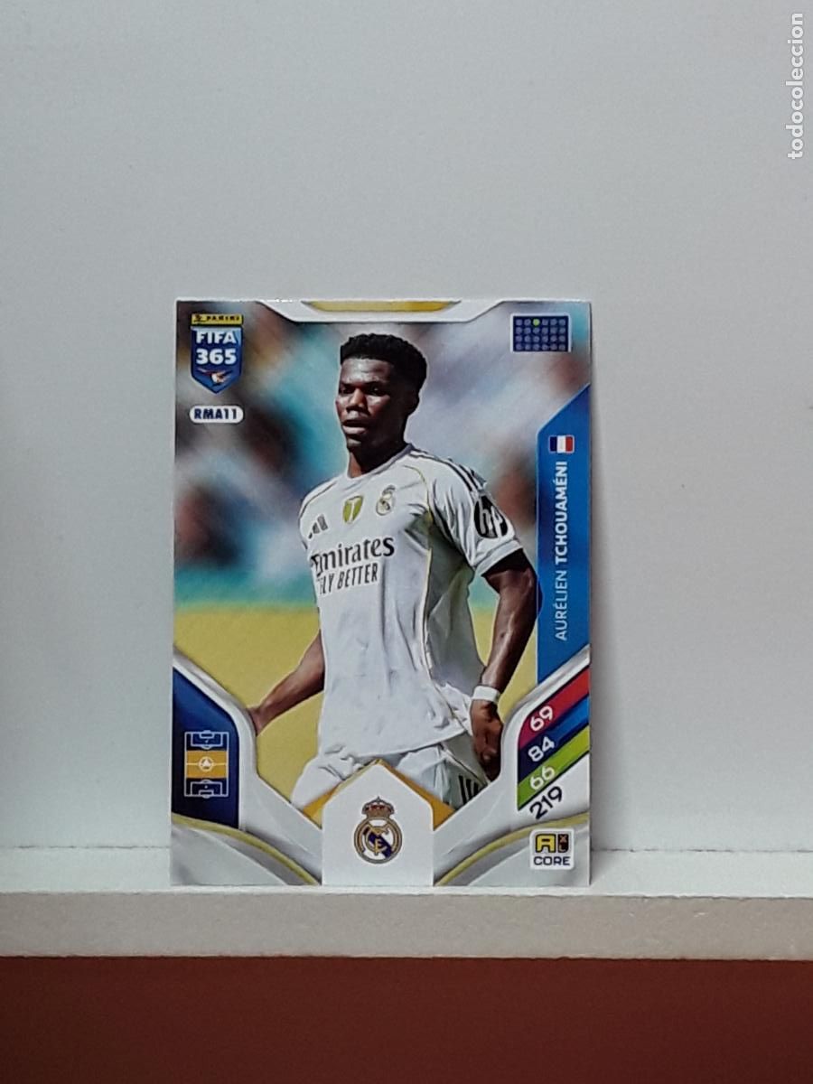 Cromos de F&uacute;tbol: FIFA 365 ADRENALYN 2025 2026 25 26 ALBUM PANINI LIGA N RMA11 RMA 11 REAL MADRID AURELIEN TCHOUAMENI