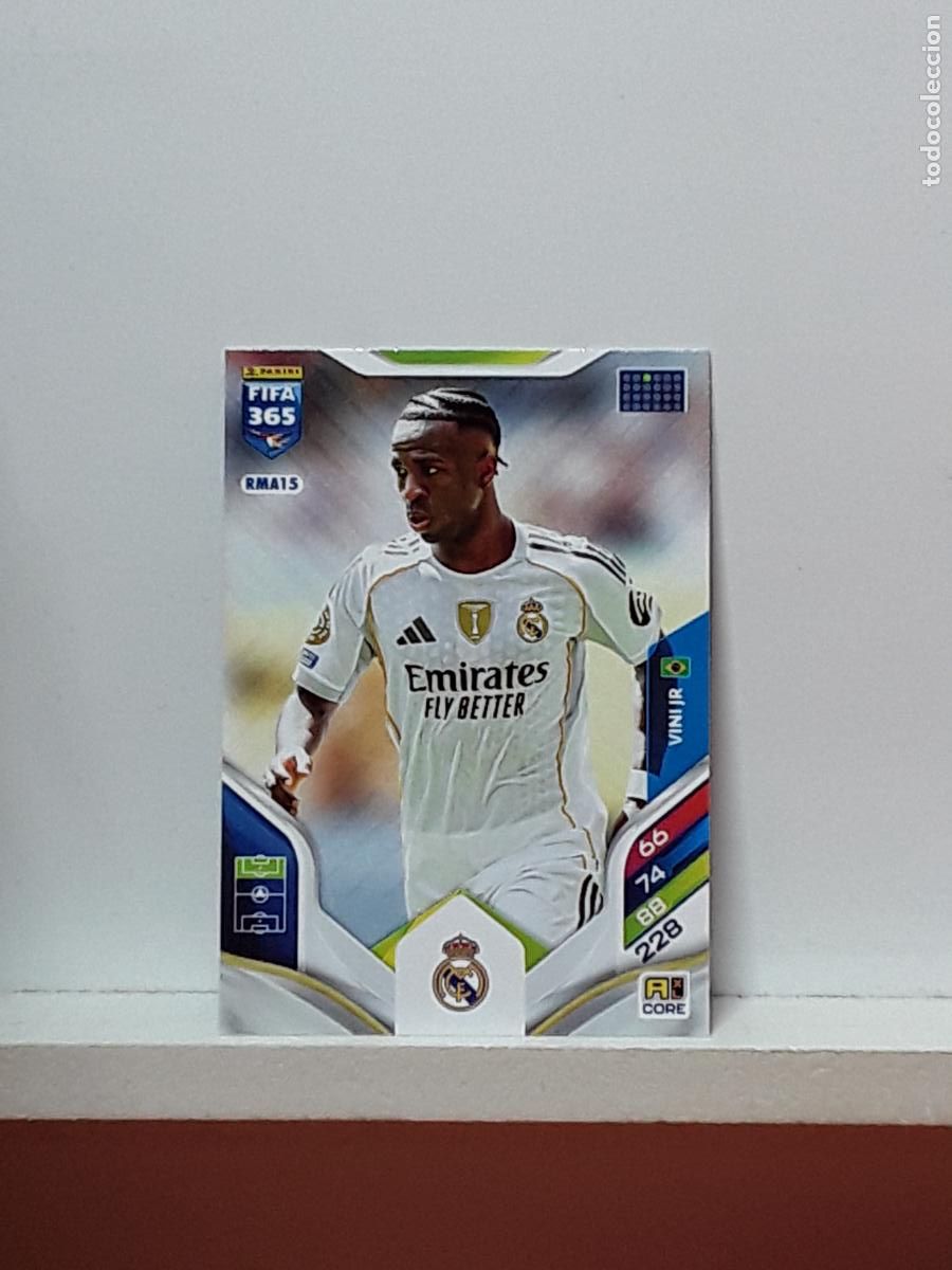 Cromos de F&uacute;tbol: FIFA 365 ADRENALYN 2025 2026 25 26 ALBUM PANINI LIGA N RMA15 RMA 15 REAL MADRID VINI VINICIUS