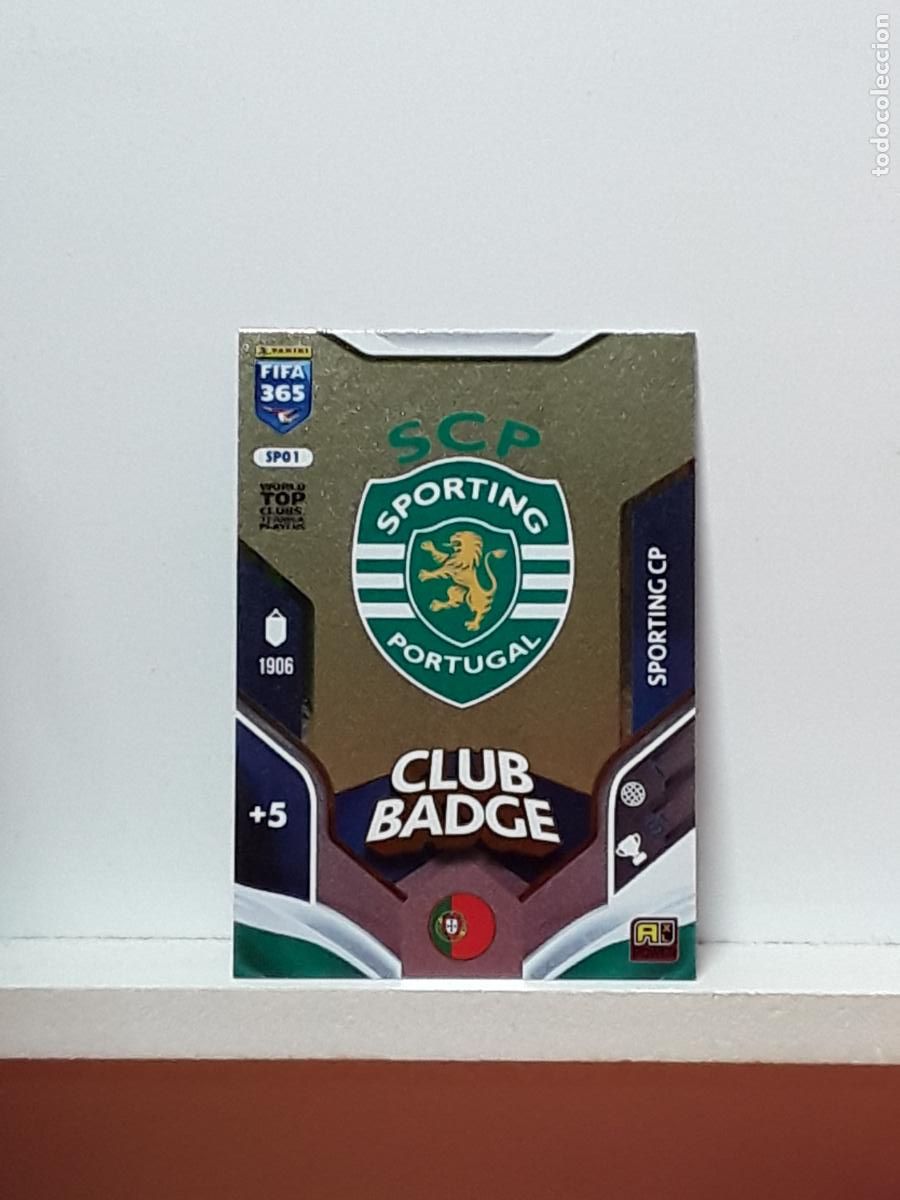 Cromos de F&uacute;tbol: FIFA 365 ADRENALYN 2025 2026 25 26 ALBUM PANINI LIGA N SPO1 SPO 1 SPORTING PORTUGAL ESCUDO LOGO