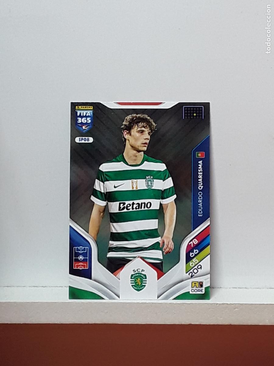 Cromos de F&uacute;tbol: FIFA 365 ADRENALYN 2025 2026 25 26 ALBUM PANINI LIGA N SPO8 SPO 8 SPORTING PORTUGAL EDUARDO QUARESMA