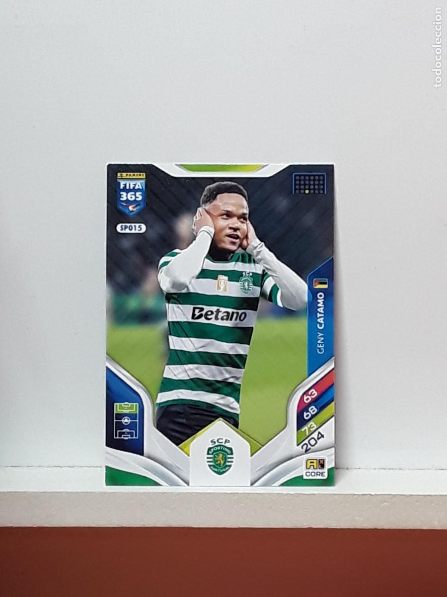 Cromos de F&uacute;tbol: FIFA 365 ADRENALYN 2025 2026 25 26 ALBUM PANINI LIGA N SPO15 SPO 15 SPORTING PORTUGAL GENY CATAMO