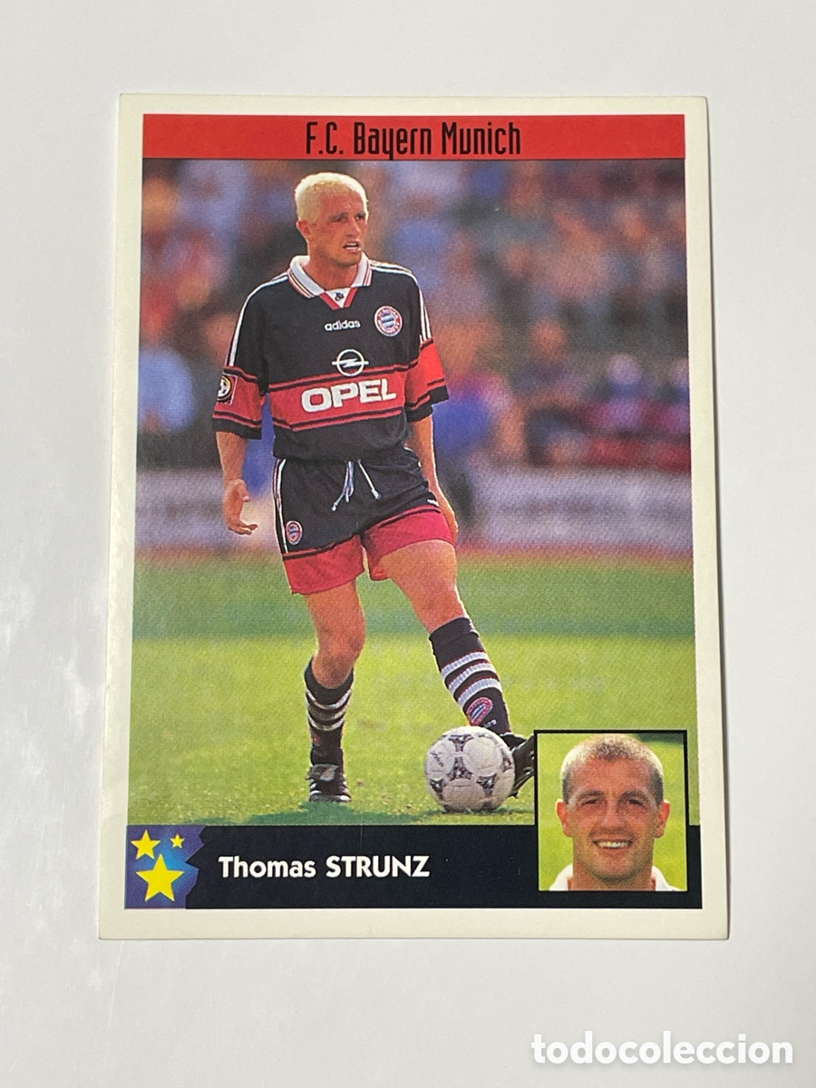 Cromos de F&uacute;tbol: Thomas Strunz Bayern Munich Panini Los mejores equipos de Europa 1997/98 #42
