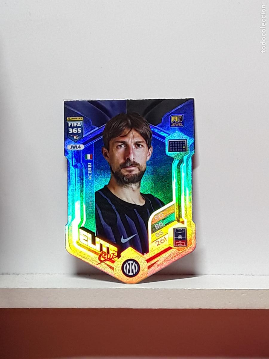 Cromos de F&uacute;tbol: FIFA 365 ADRENALYN 2025 2026 25 26 ALBUM PANINI LIGA N JWL4 JWL 4 ELITE CUT INTER MILAN ACERBI