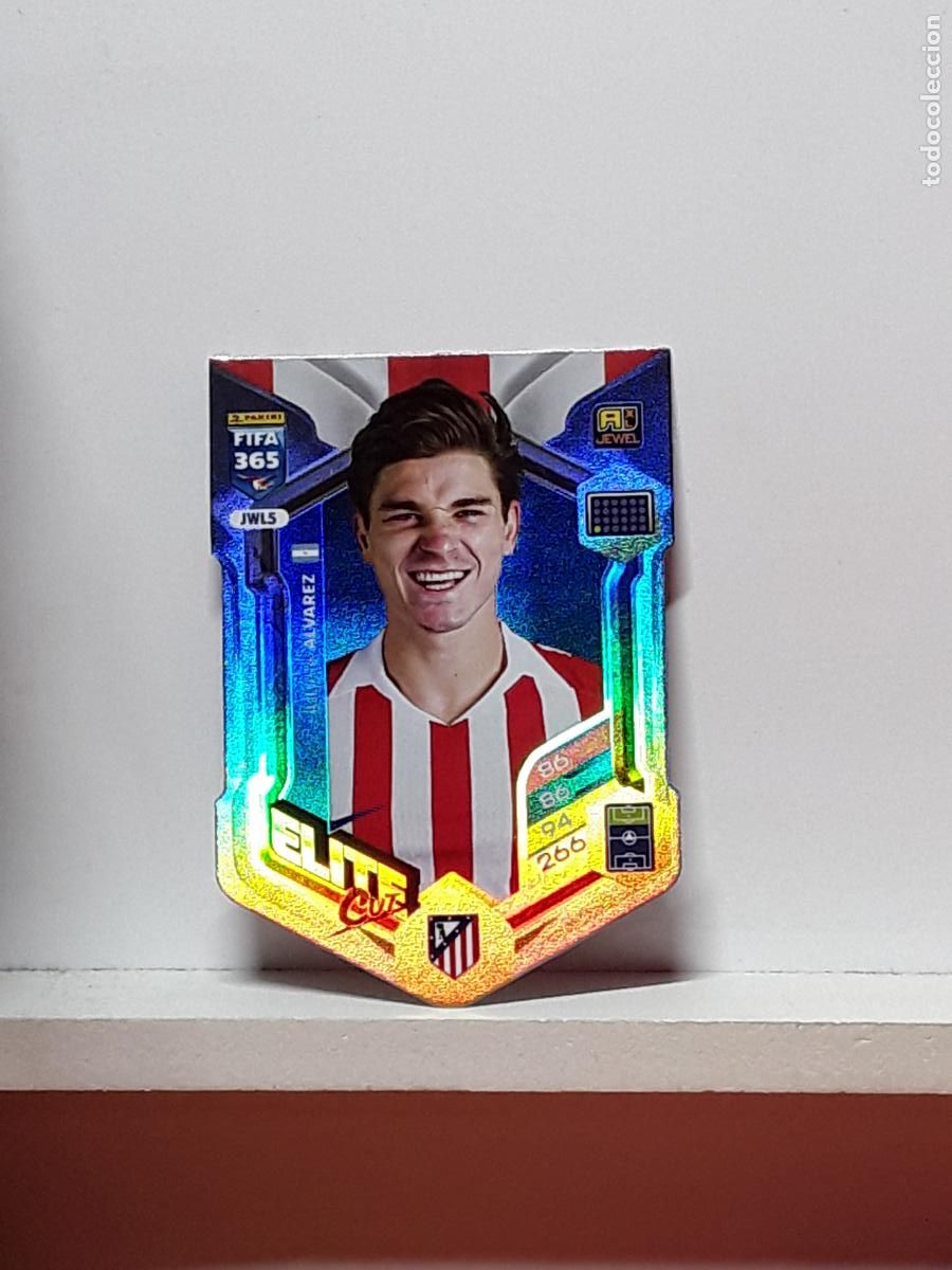 Cromos de F&uacute;tbol: FIFA 365 ADRENALYN 2025 2026 25 26 ALBUM PANINI LIGA N JWL5 JWL 5 ELITE CUT ATLETICO JULIAN ALVAREZ