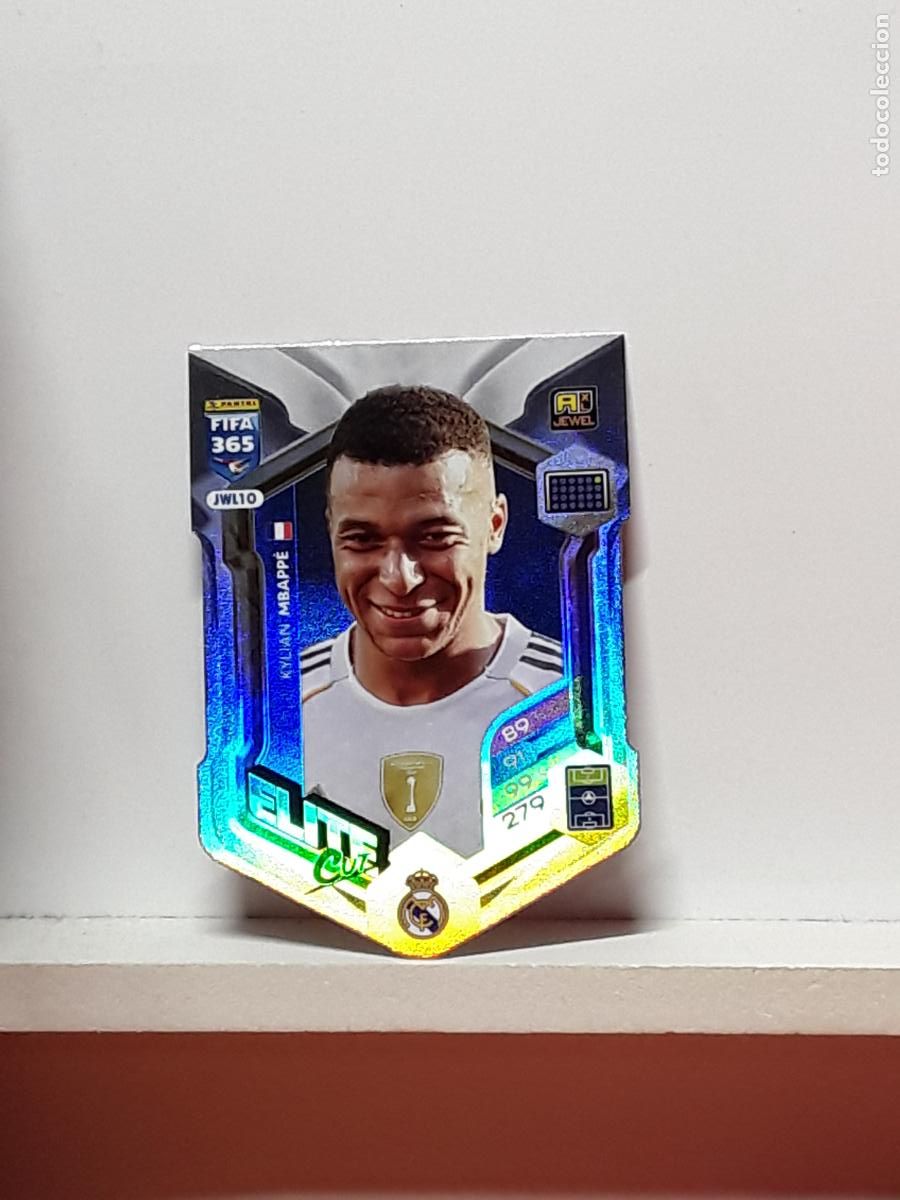 Cromos de F&uacute;tbol: FIFA 365 ADRENALYN 2025 2026 25 26 ALBUM PANINI LIGA N JWL10 JWL 10 ELITE CUT REAL MADRID MBAPPE