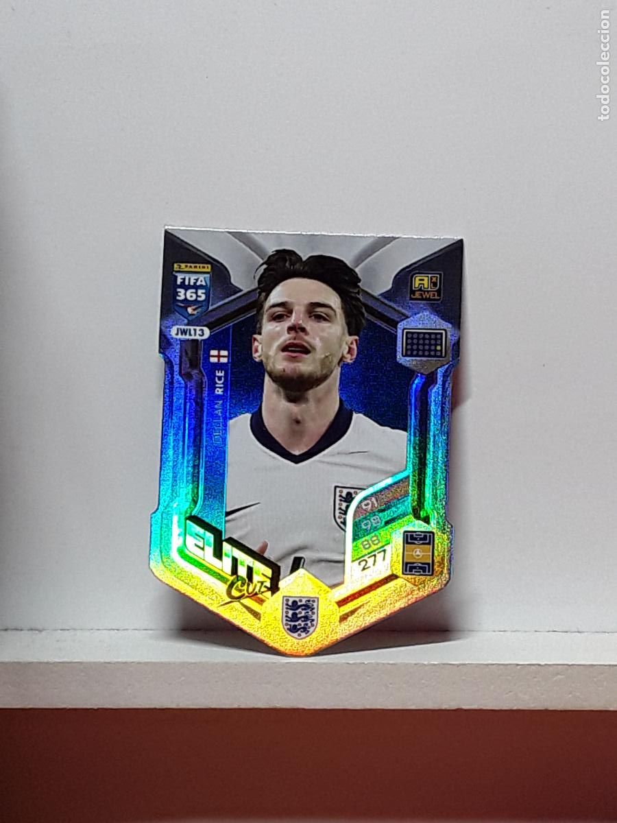Cromos de F&uacute;tbol: FIFA 365 ADRENALYN 2025 2026 25 26 ALBUM PANINI LIGA N JWL13 JWL 13 ELITE CUT INGLATERRA DECLAN RICE