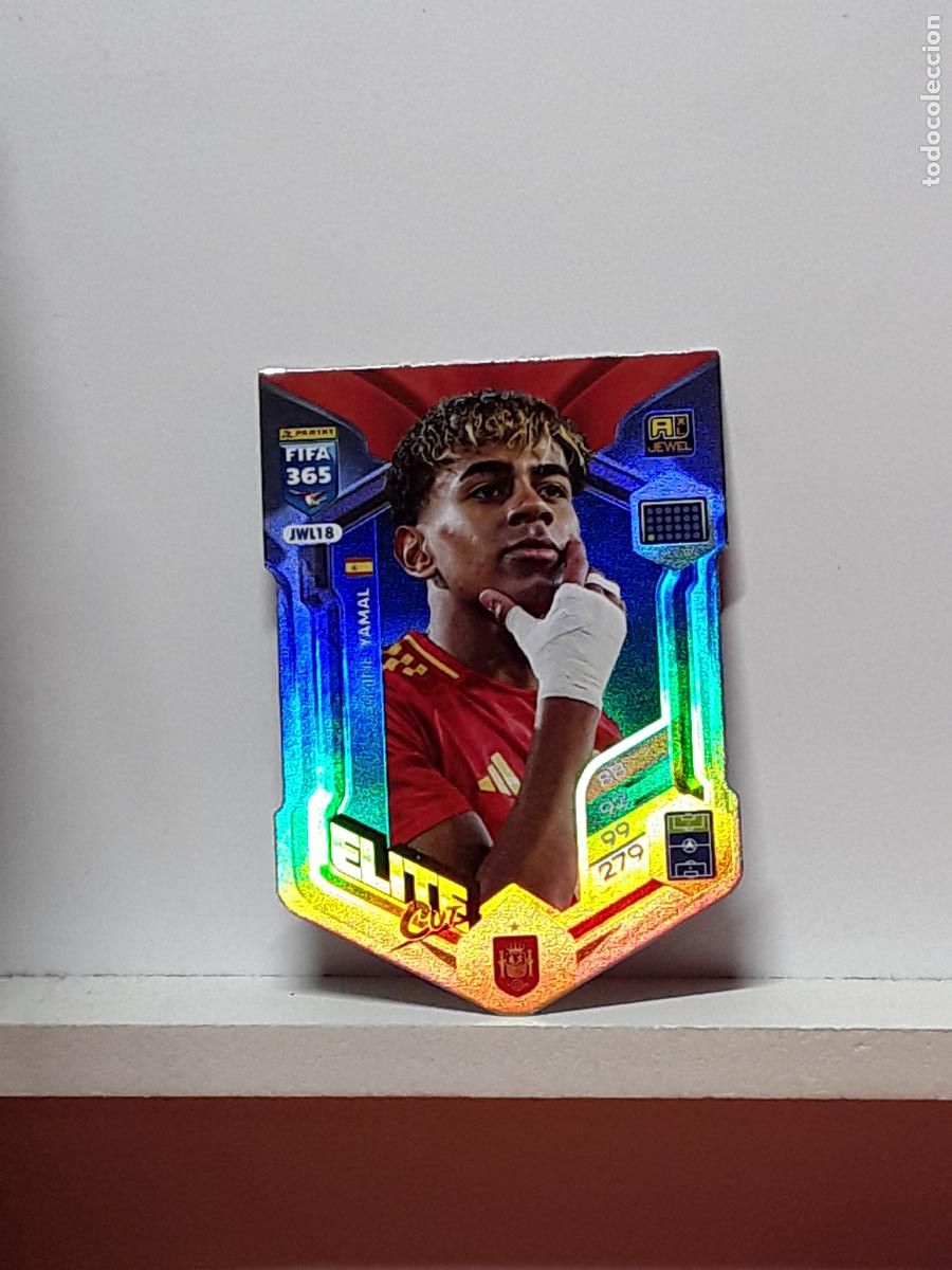 Cromos de F&uacute;tbol: FIFA 365 ADRENALYN 2025 2026 25 26 ALBUM PANINI LIGA N JWL18 JWL 18 ELITE CUT BARCELONA LAMINE YAMAL