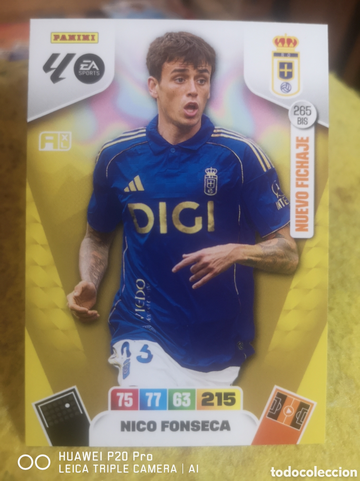 Cromos de F&uacute;tbol: ADRENALYN 2025 2026 NICO FONSECA NUEVO FICHAJE 265 BIS - OVIEDO