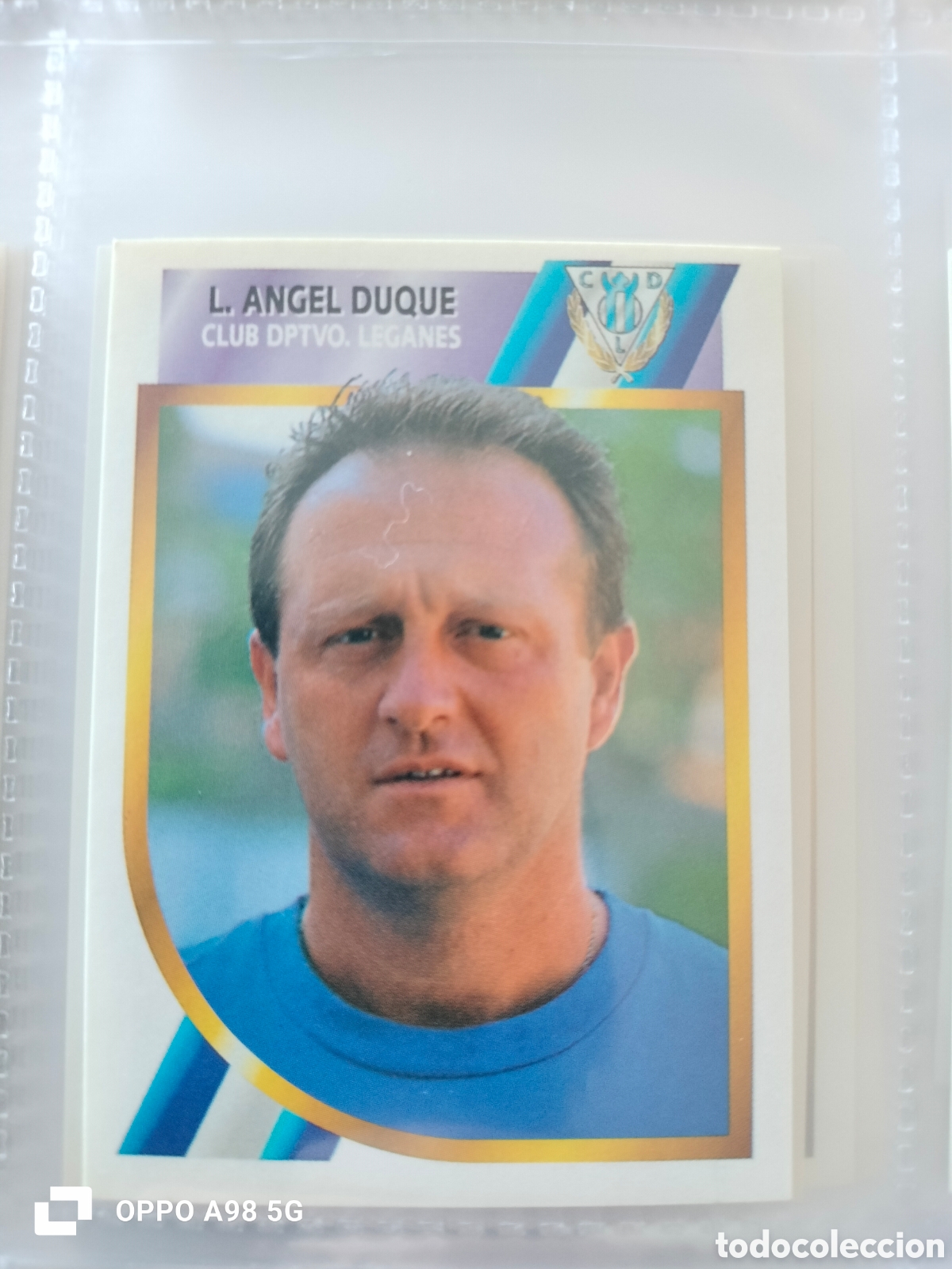 Cromos de F&uacute;tbol: Cromo Luis &Aacute;ngel Duque Legan&eacute;s Segunda divisi&oacute;n Ediciones Este liga temporada 94 95 1994 1995