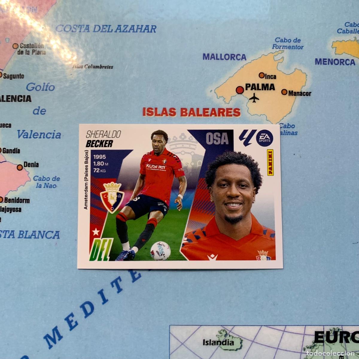 Cromos de F&uacute;tbol: Becker &uacute;ltimo fichaje n&uacute;mero 48 Del Osasuna cromo liga este 25-26 2025-2026
