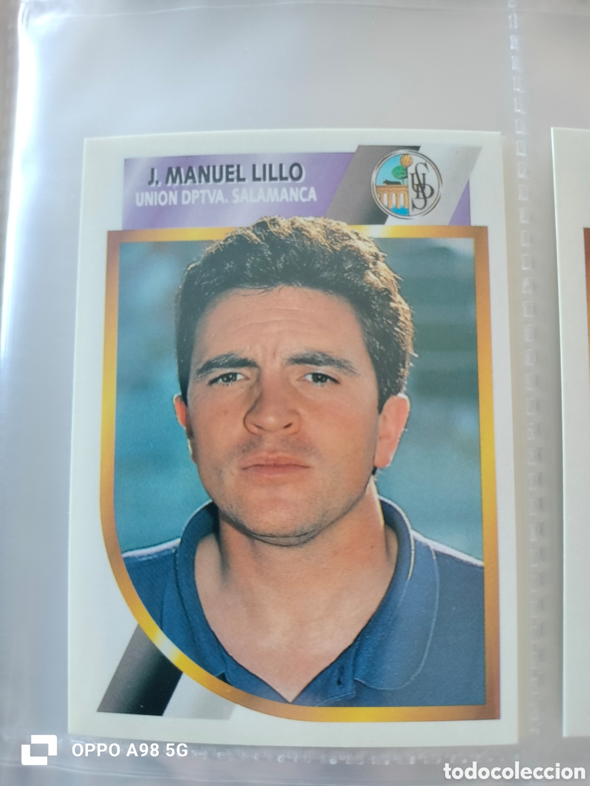 Cromos de F&uacute;tbol: Cromo Juan Manuel Lillo Salamanca Segunda divisi&oacute;n Ediciones Este liga temporada 94 95 1994 1995