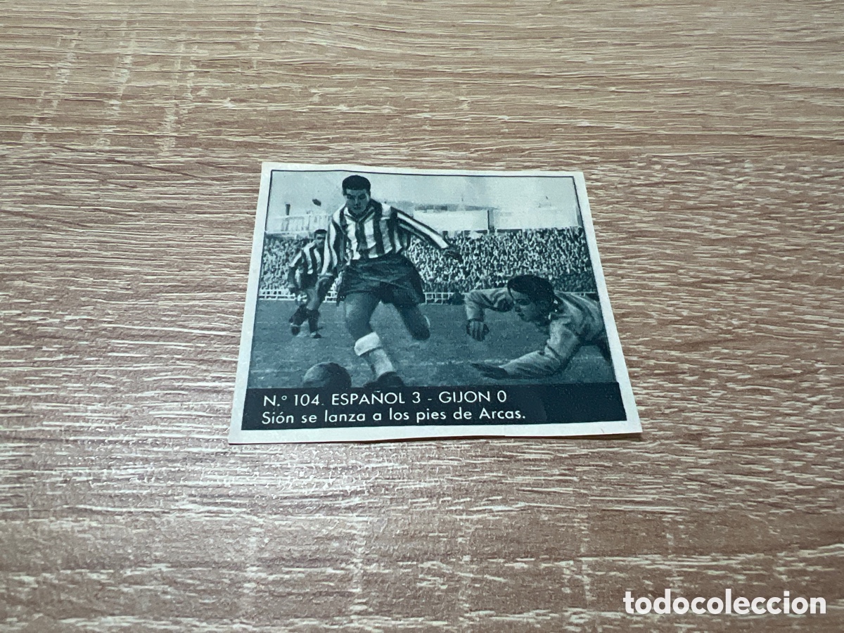 Cromos de Futebol: 1953 ESPA&Ntilde;OL SPORTING GIJON N&ordm; 104 BRUGUERA SIN PEGAR