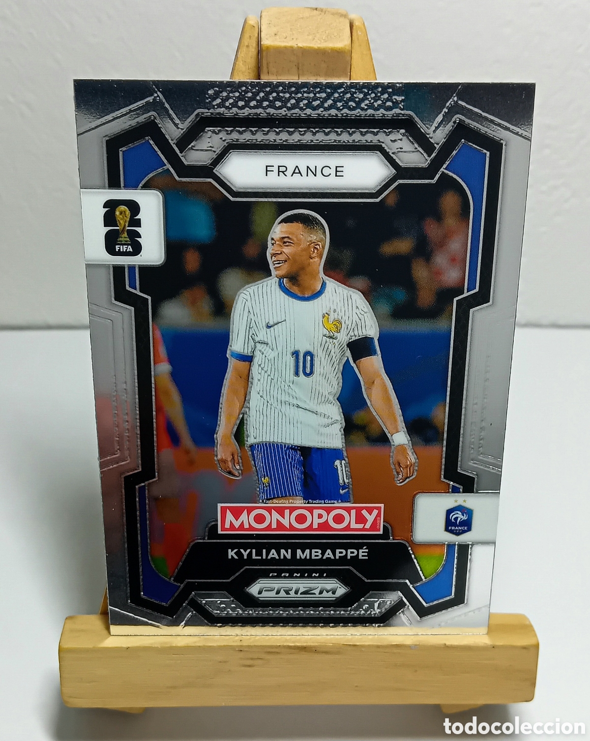 Cromos de F&uacute;tbol: KYLIAN MBAPP&Eacute; 2026 FRANCIA MONOPOLY PRIZM PANINI.