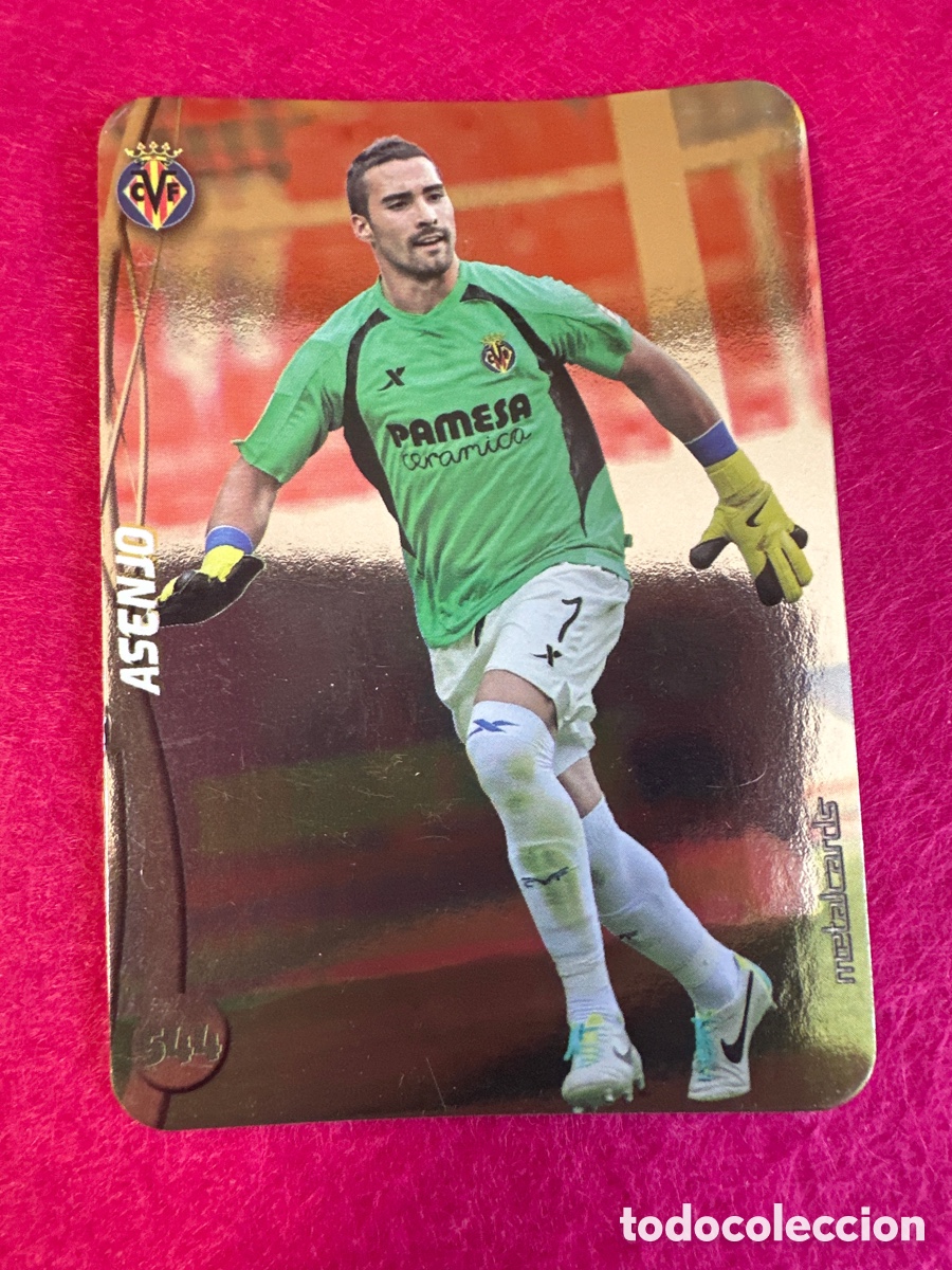 Cromos de F&uacute;tbol: 544 ASENJO(VILLARREAL) 4 VERSIONES DIFERENTES TOP MUNDICROMO 2015 14 15 METALCARD