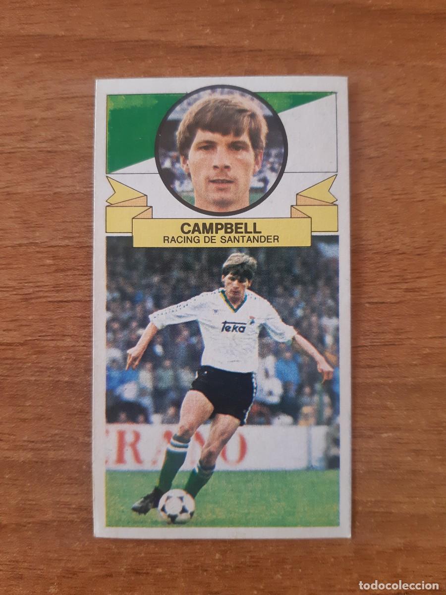 Cromos de F&uacute;tbol: Campbell (Racing Santander) Liga 85-86 ESTE. Nunca pegado, sin pegar
