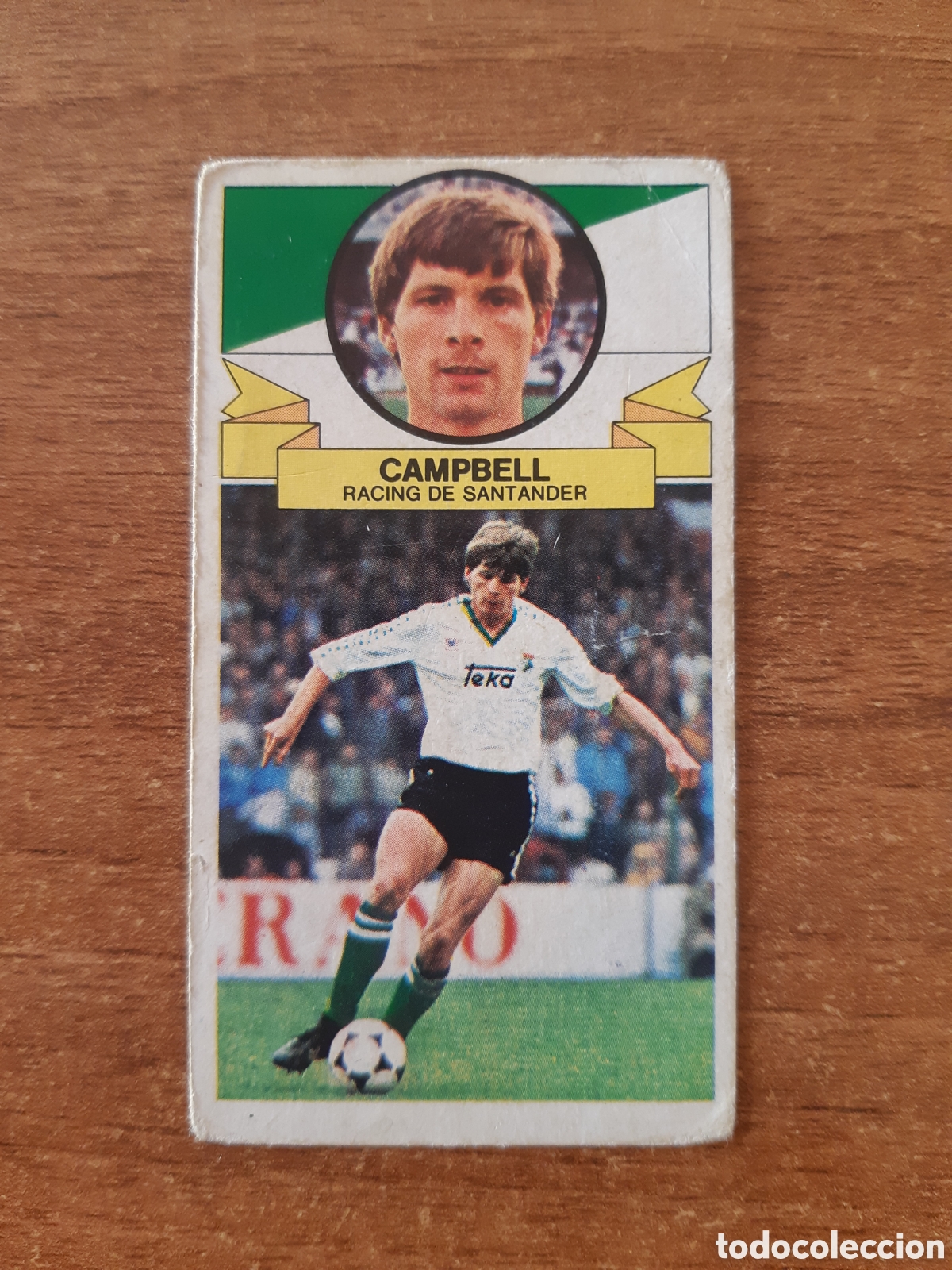 Cromos de F&uacute;tbol: Campbell (Racing Santander) Liga 85-86 ESTE. Nunca pegado, sin pegar