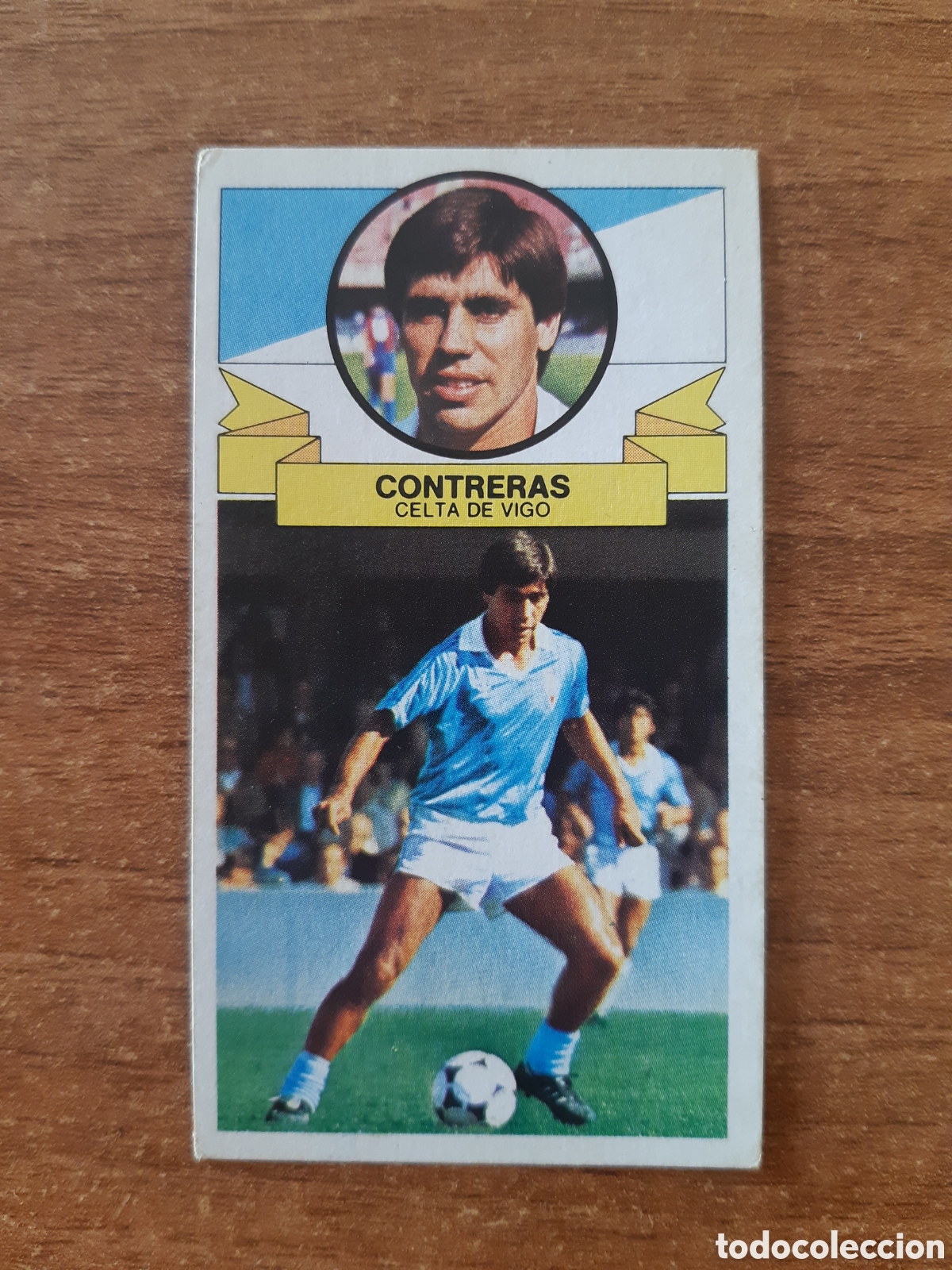 Cromos de F&uacute;tbol: Contreras (Celta Vigo) liga 85-86 ESTE. Nunca pegado