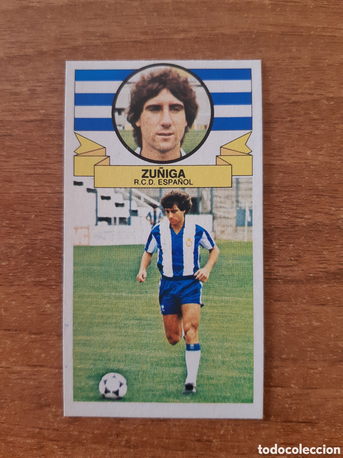 Cromos de F&uacute;tbol: Z&uacute;&ntilde;iga (Espa&ntilde;ol) versi&oacute;n corregida liga 85-86 ESTE. Nunca pegado