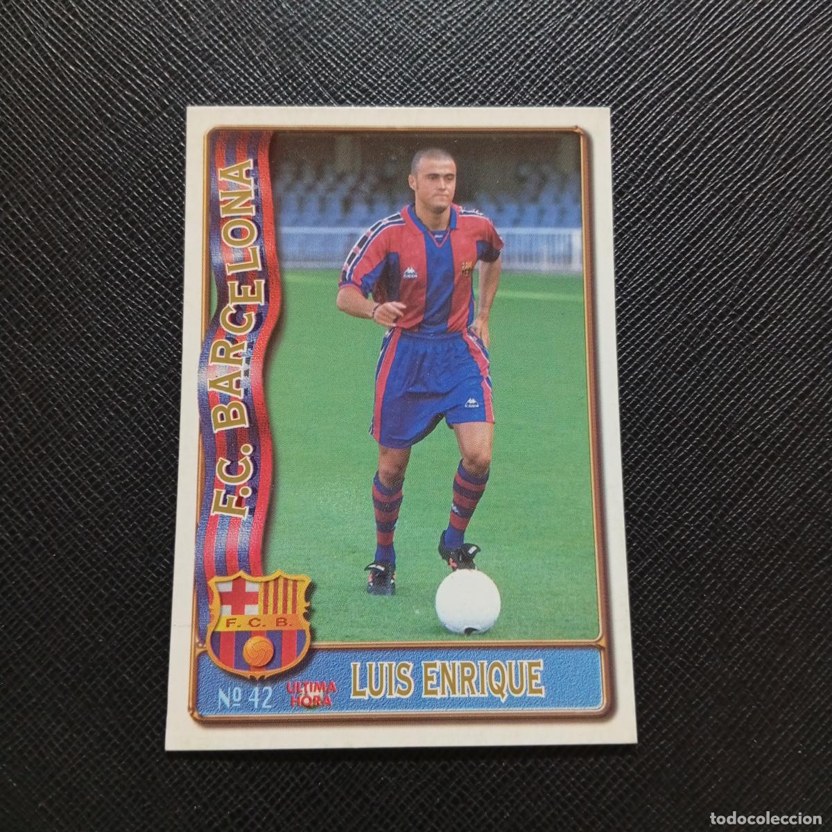 Cromos de F&uacute;tbol: 42 LUIS ENRIQUE BARCELONA MUNDICROMO 1996 1997 CROMO FUTBOL LIGA 96 97 - A206 PG6 ULTIMA HORA