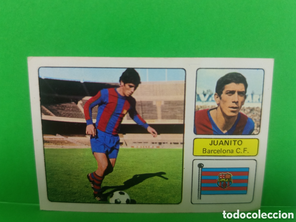 Cromos de F&uacute;tbol: ❇️ CROMO ⚽ JUANITO BARCELONA 1973 1974 73 74 DESPEGADO ❇️