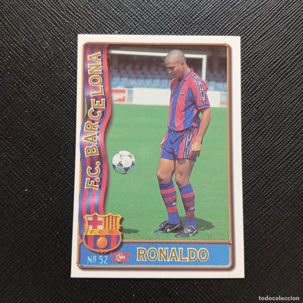 Cromos de F&uacute;tbol: 52 RONALDO BARCELONA MUNDICROMO 1996 1997 CROMO FUTBOL LIGA 96 97 - A206 PG8 ULTIMA HORA