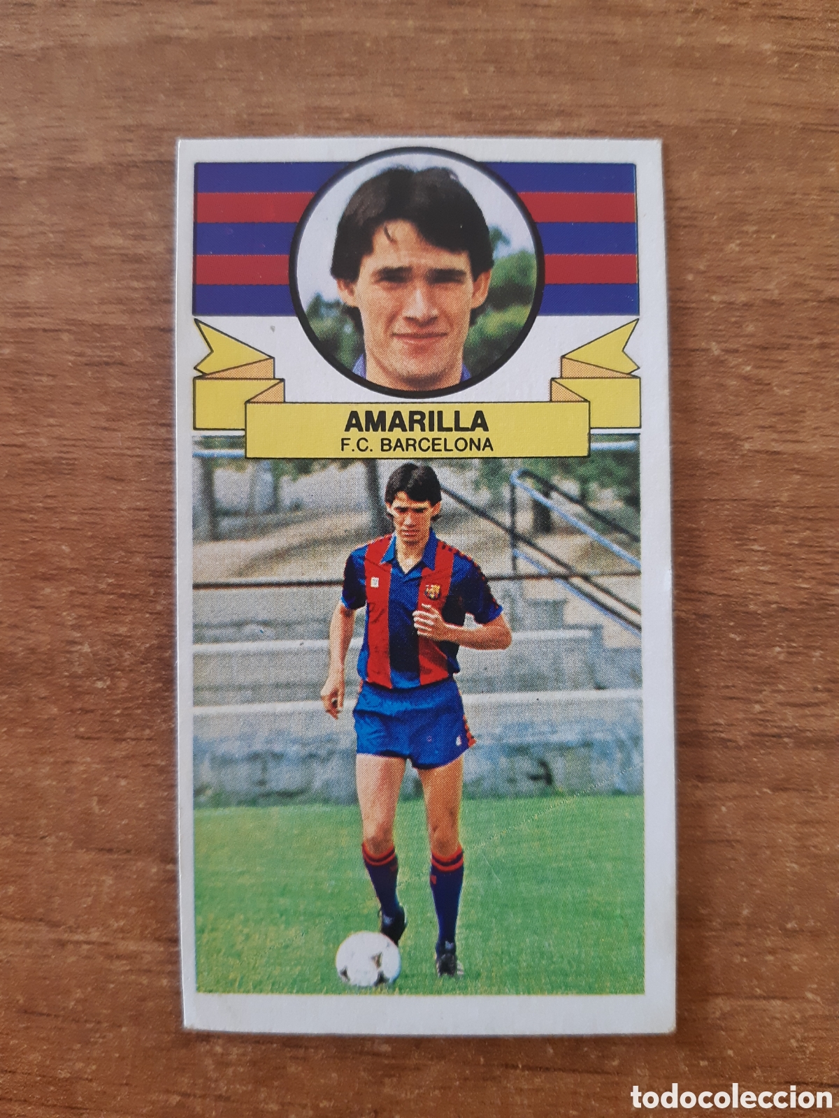 Cromos de F&uacute;tbol: Fichaje 1 Amarilla (Barcelona) Liga 85-86 ESTE. Nunca pegado, sin pegar
