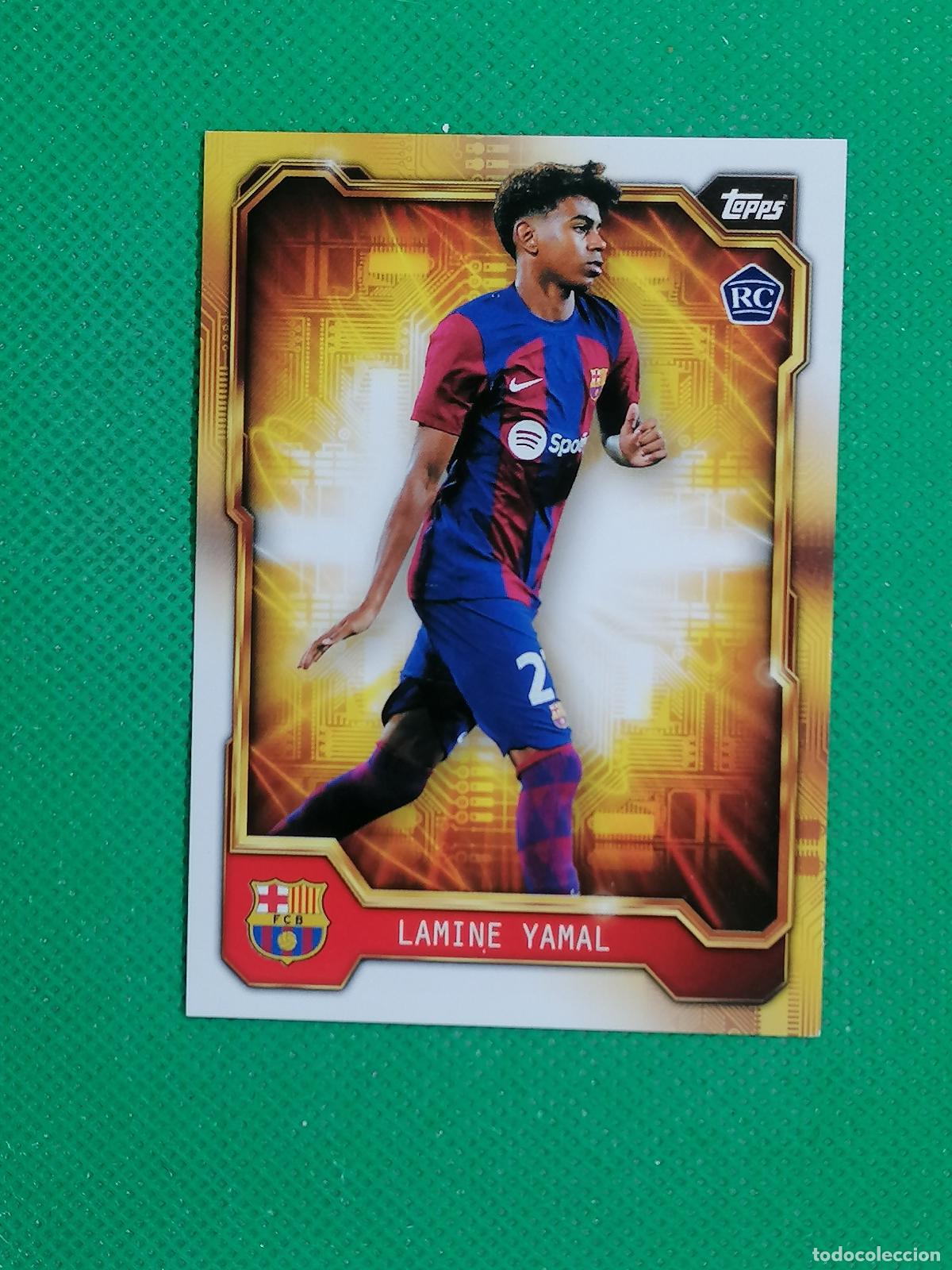 Cromos de F&uacute;tbol: BARG-3 BARG 3 LAMINE YAMAL ROOKIE GOLDEN ⚽ TOPPS BARCELONA FAN SET 2023 2024 23 24 ⚽