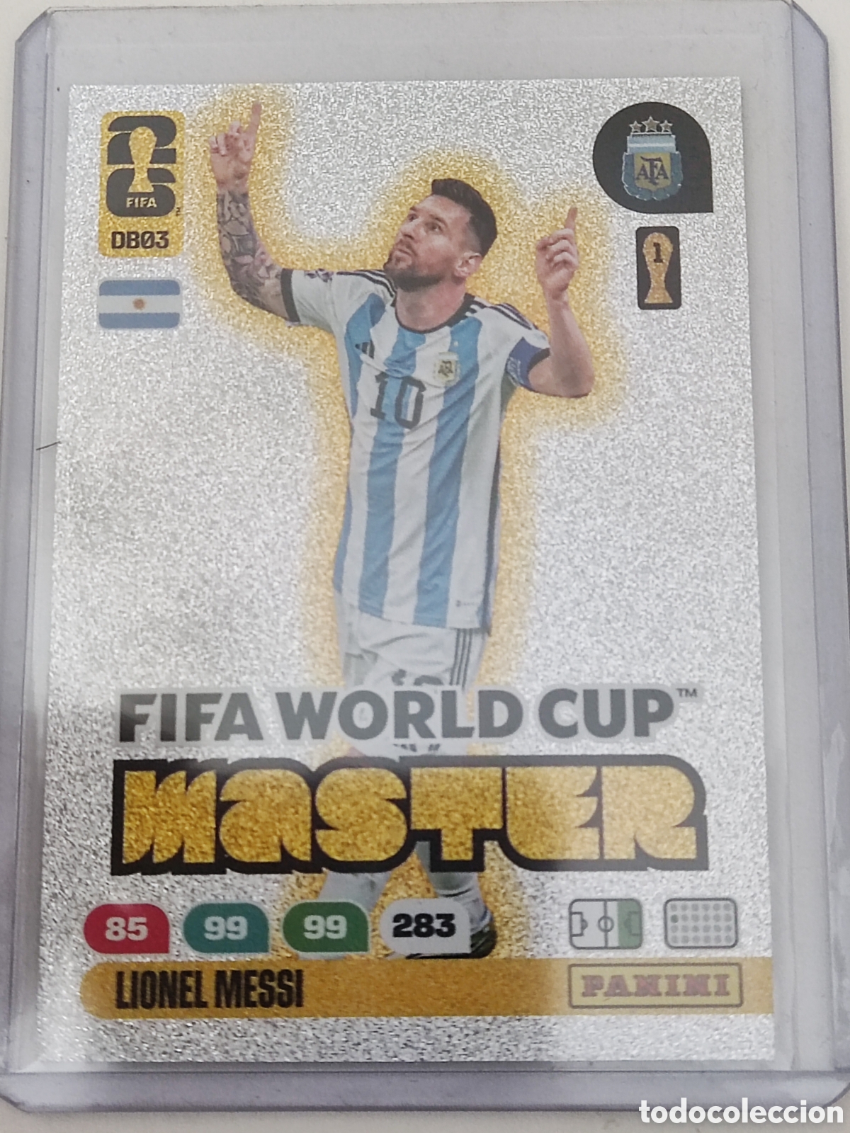 Cromos de F&uacute;tbol: Lionel Messi Top Master Panini Fifa World Cup 2026