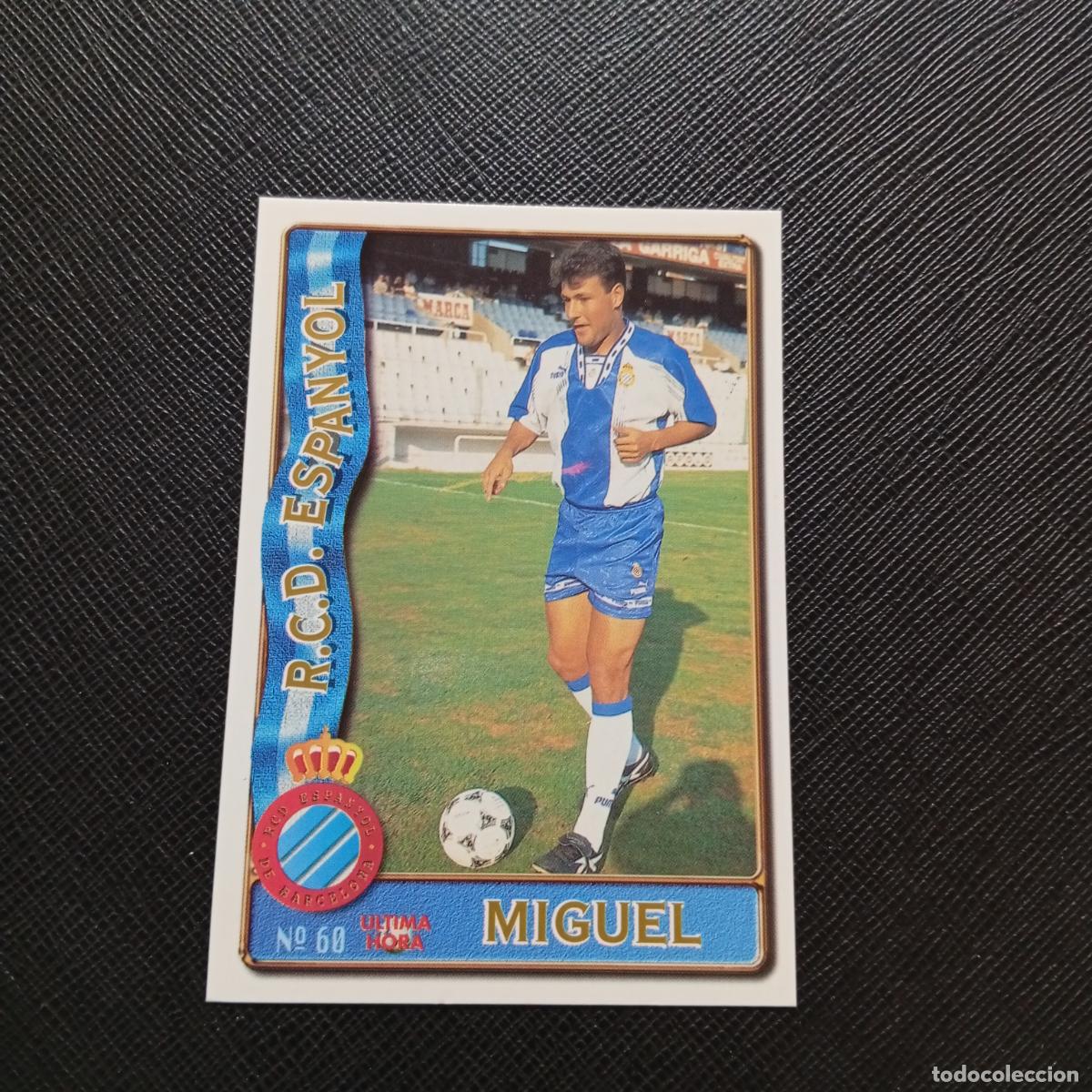 Cromos de F&uacute;tbol: 60 MIGUEL ESPA&Ntilde;OL MUNDICROMO 1996 1997 CROMO FUTBOL LIGA 96 97 - A206 PG9 ULTIMA HORA