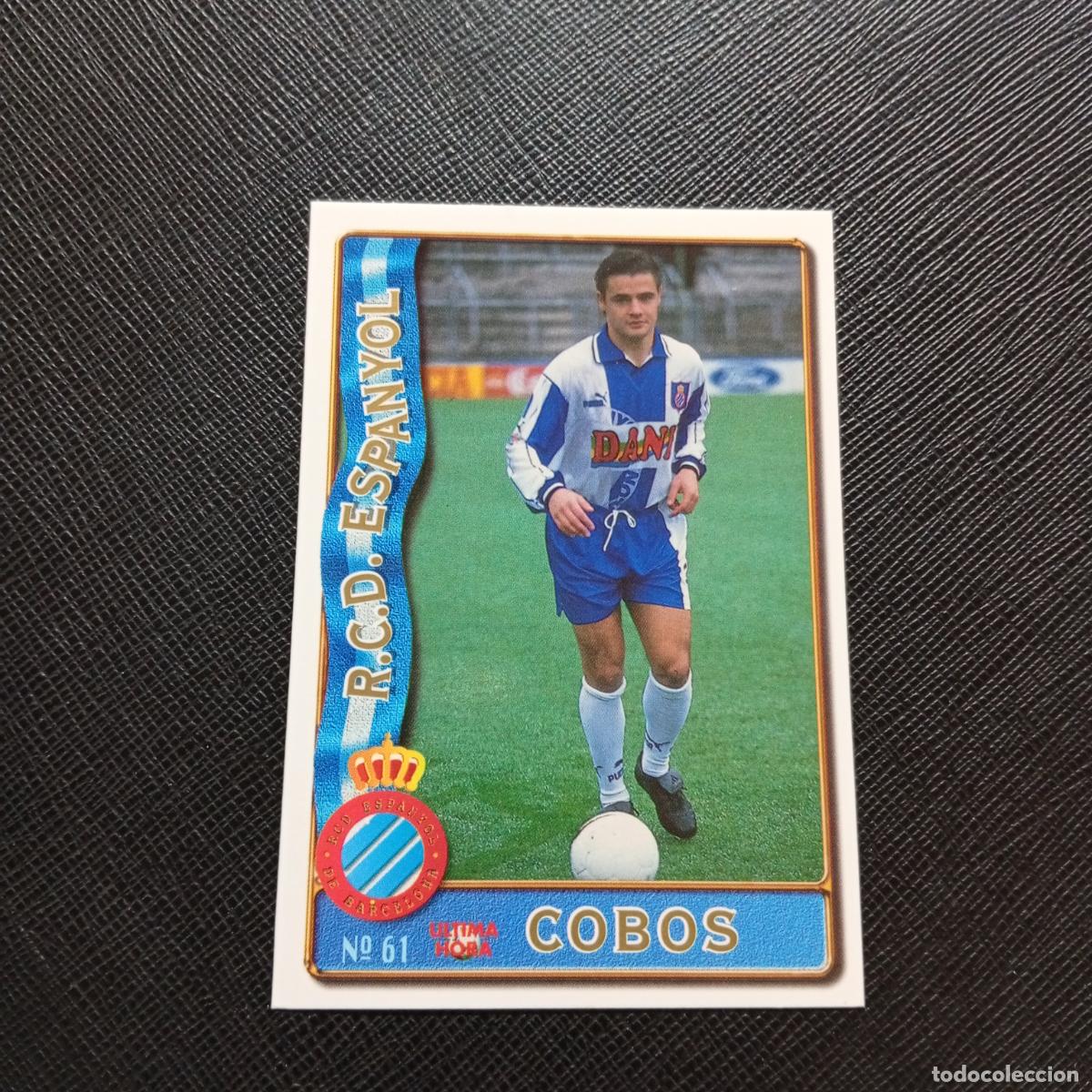 Cromos de F&uacute;tbol: 61 COBOS ESPA&Ntilde;OL MUNDICROMO 1996 1997 CROMO FUTBOL LIGA 96 97 - A206 PG9 ULTIMA HORA B