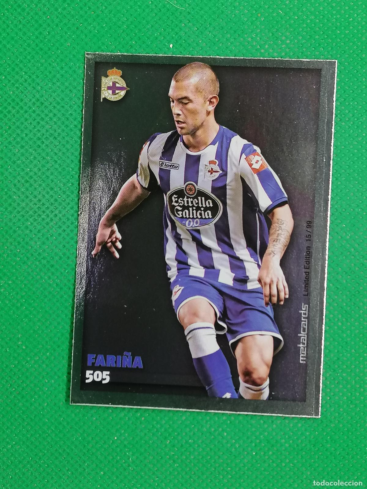Cromos de Futebol: 505 FARI&Ntilde;A DEPORTIVO CORU&Ntilde;A METALCARDS LIMITED ⚽ MUNDICROMO LAS FICHAS DE LA LIGA 14 15 2024 2015 ⚽
