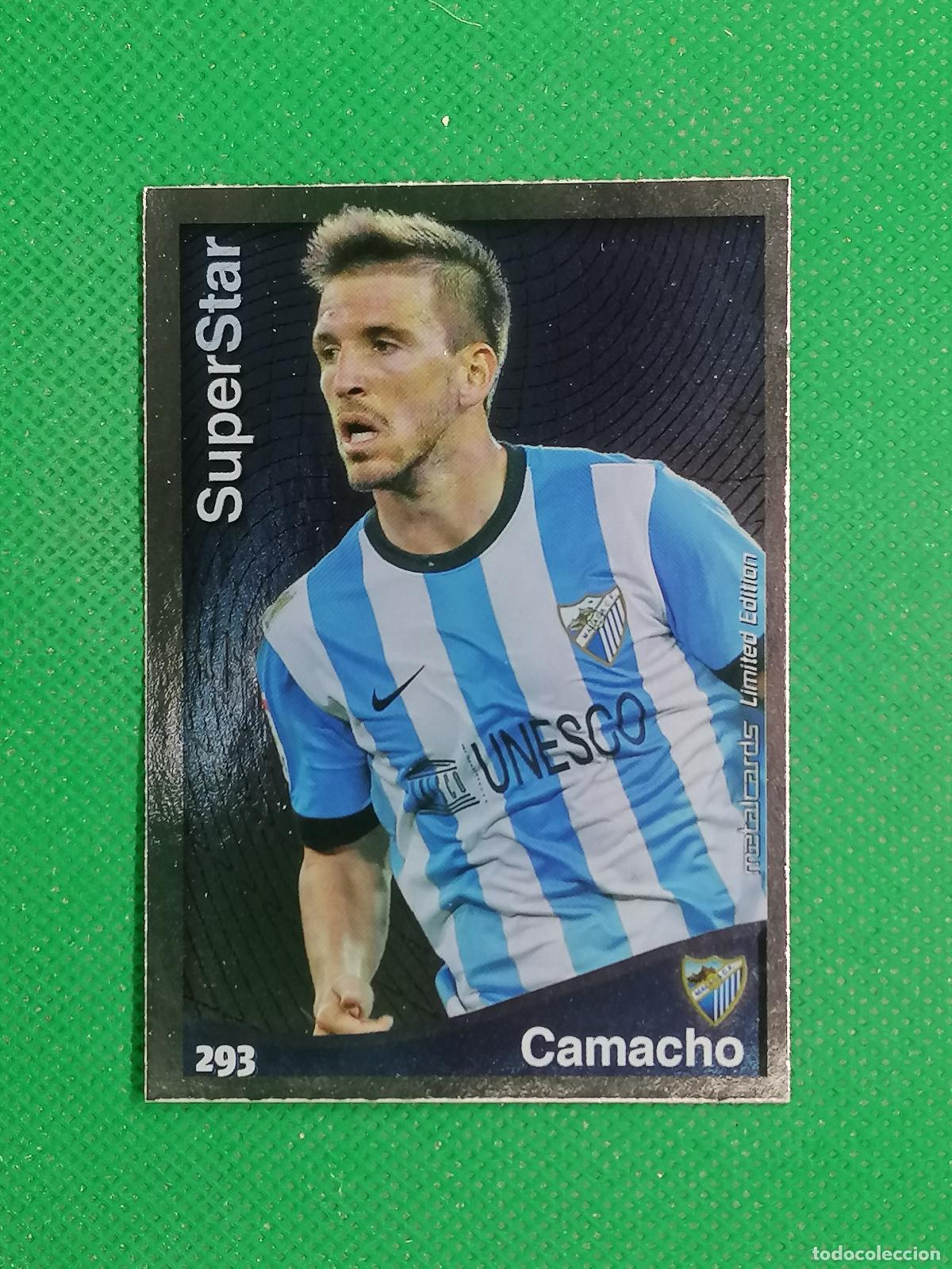 Fu&szlig;ball-Sticker: 293 CAMACHO MALAGA METALCARDS LIMITED ⚽ MUNDICROMO LAS FICHAS DE LA LIGA 14 15 2024 2015 ⚽