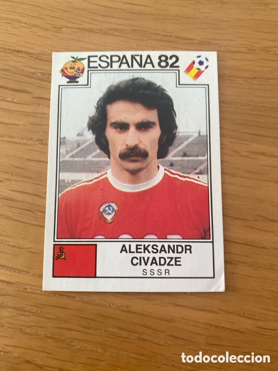 Cromos de F&uacute;tbol: Cromo panini mundial Espa&ntilde;a 82 n&uacute;mero 386 Civadze - Sticker album world cup Spain 1982 URSS