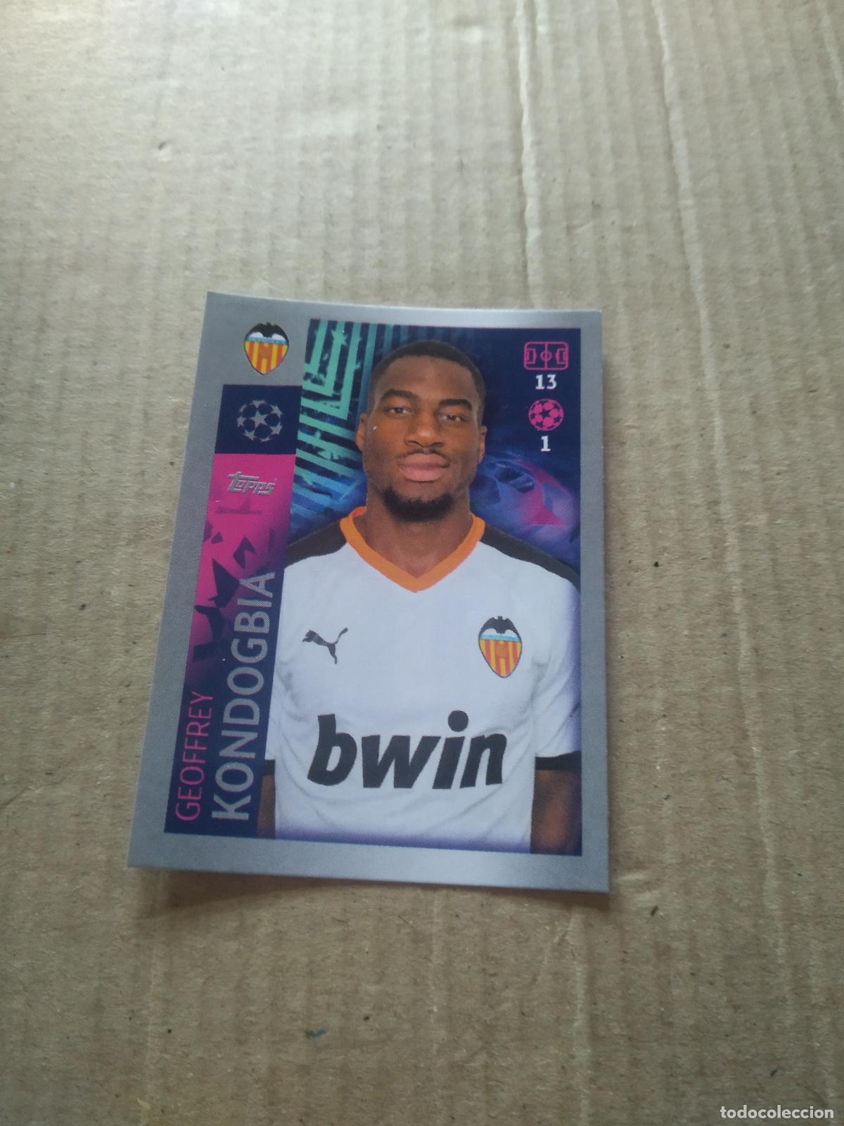 Football Stickers: 473 KONDOGBIA VALENCIA CROMO FUTBOL TOPPS 19-20 UEFA CHAMPIONS LEAGUE 2019-2020