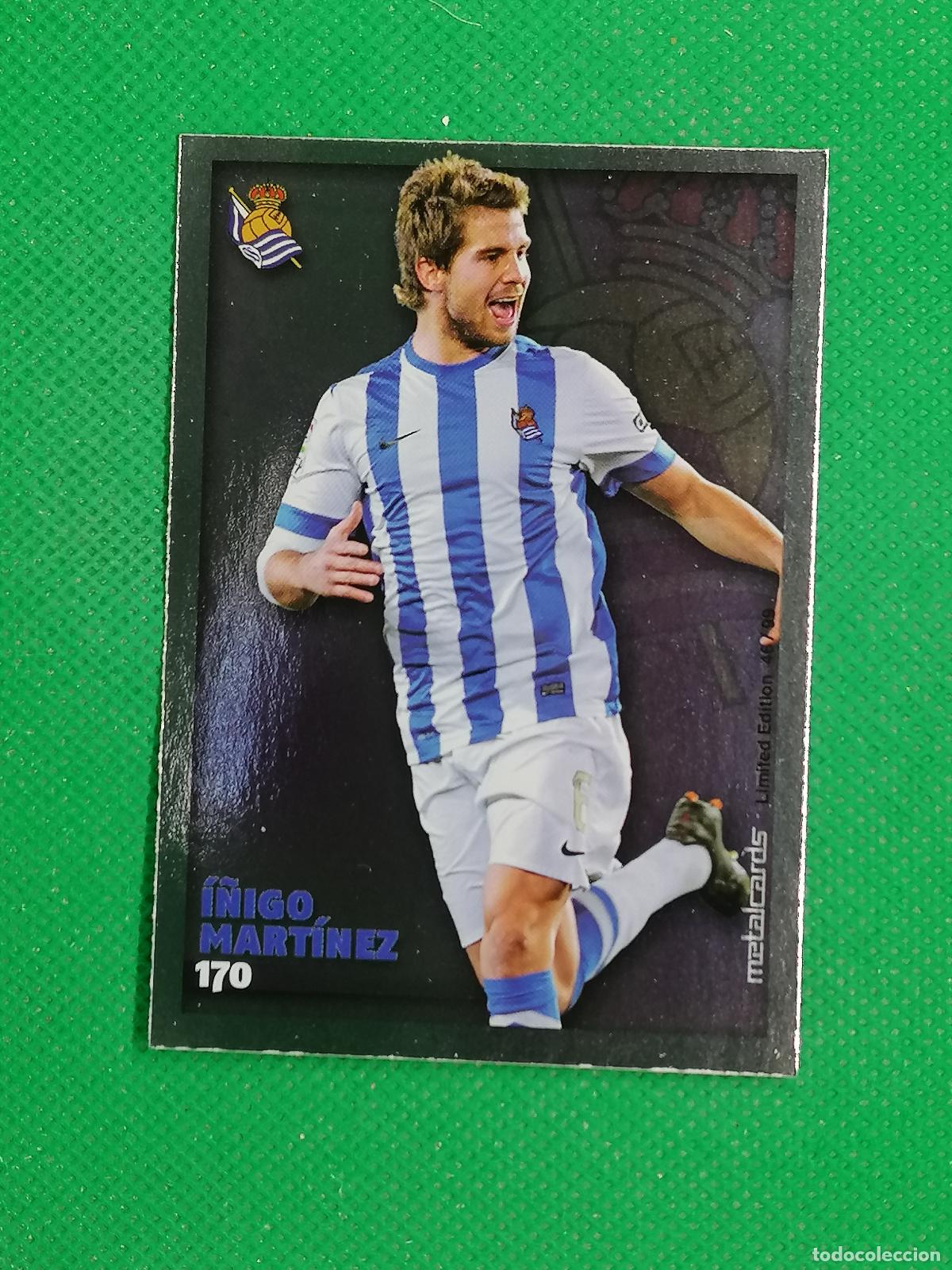 Football Stickers: 170 I&Ntilde;IGO MARTINEZ METALCARDS LIMITED ⚽ MUNDICROMO LAS FICHAS DE LA LIGA 14 15 2024 2015 ⚽