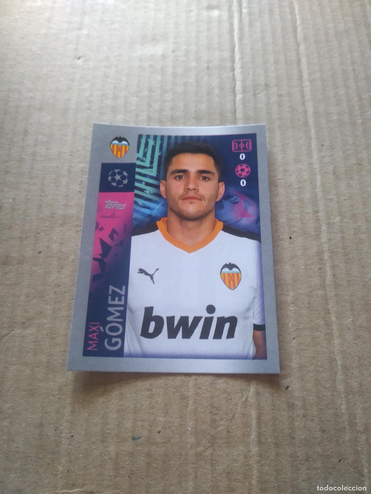 Football Stickers: 477 MAXI GOMEZ VALENCIA CROMO FUTBOL TOPPS 19-20 UEFA CHAMPIONS LEAGUE 2019-2020