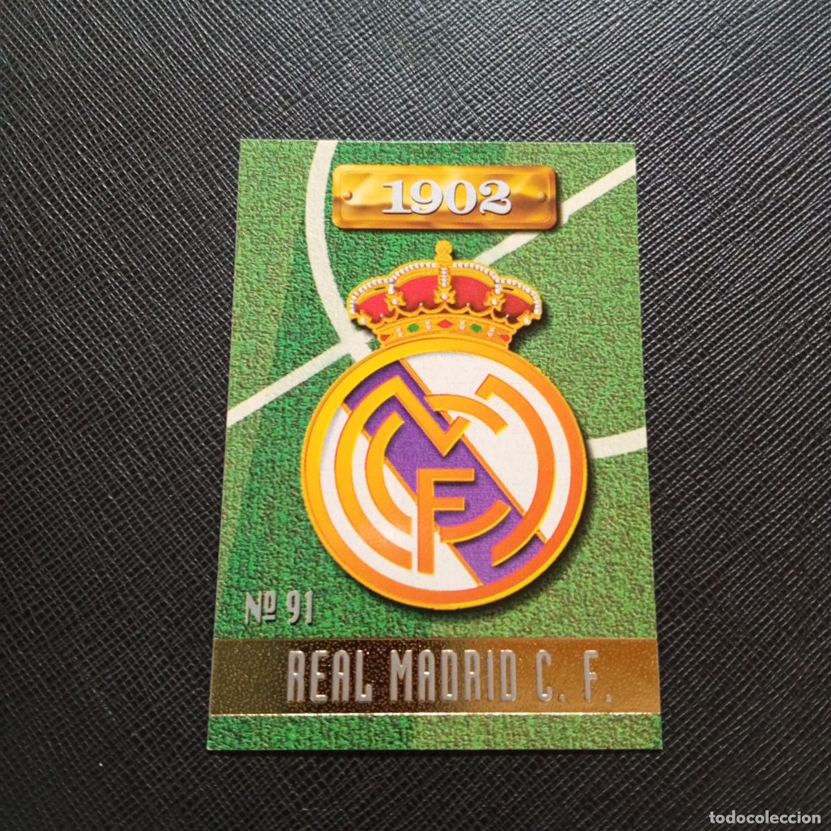 Football Stickers: 91 ESCUDO REAL MADRID MUNDICROMO 1996 1997 CROMO FUTBOL LIGA 96 97 - A206 PG14 B