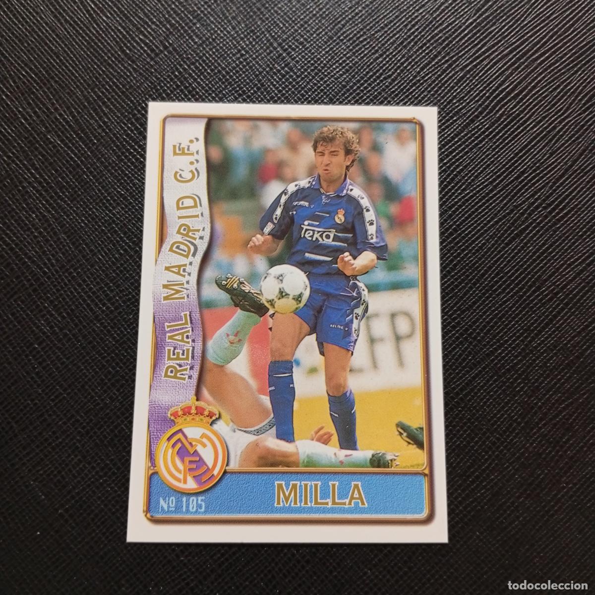 Football Stickers: 105 MILLA REAL MADRID MUNDICROMO 1996 1997 CROMO FUTBOL LIGA 96 97 - A206 PG15