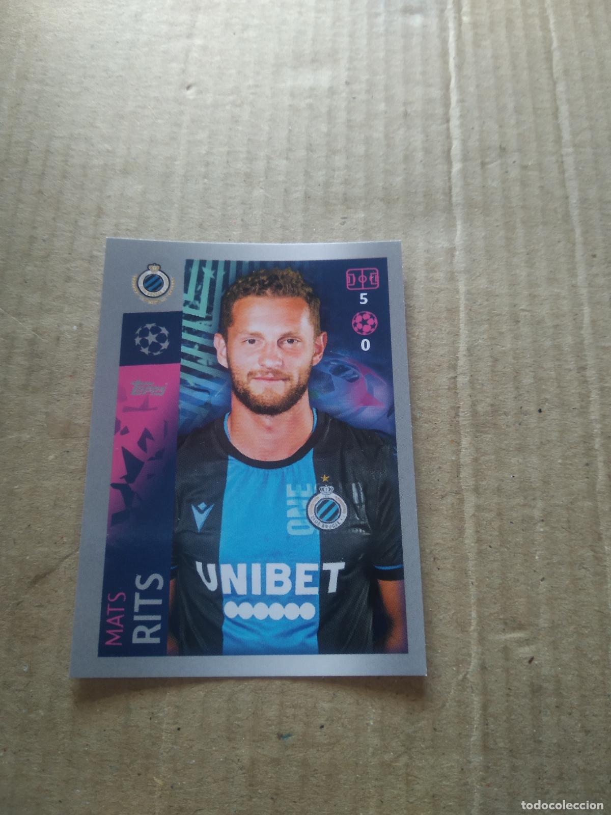Cromos de F&uacute;tbol: 524 MATS RITS BRUGGE BRUJAS CROMO FUTBOL TOPPS 19-20 UEFA CHAMPIONS LEAGUE 2019-2020