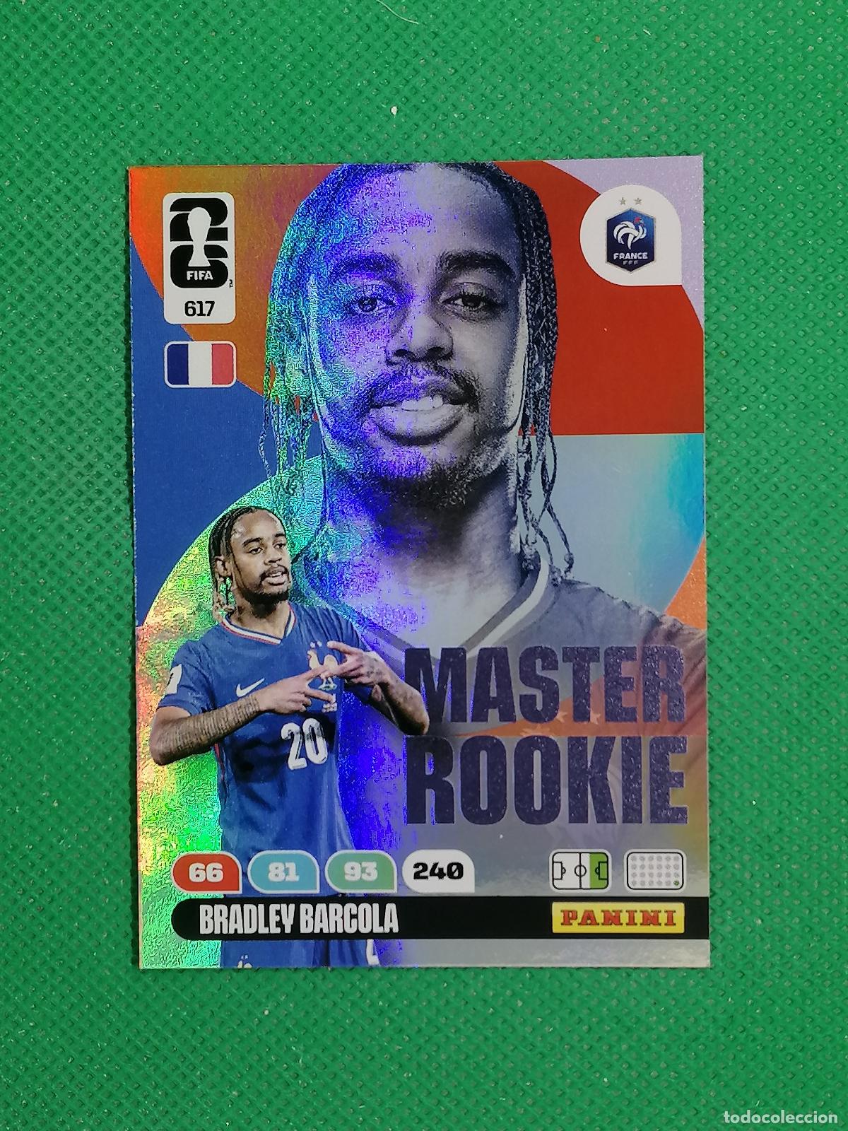 Cromos de F&uacute;tbol: 617 BRADLEY BARCOLA HOLANDA MASTER ROOKIE ⚽ PANINI ADRENALYN FIFA WORLD CUP 26 2026 ⚽