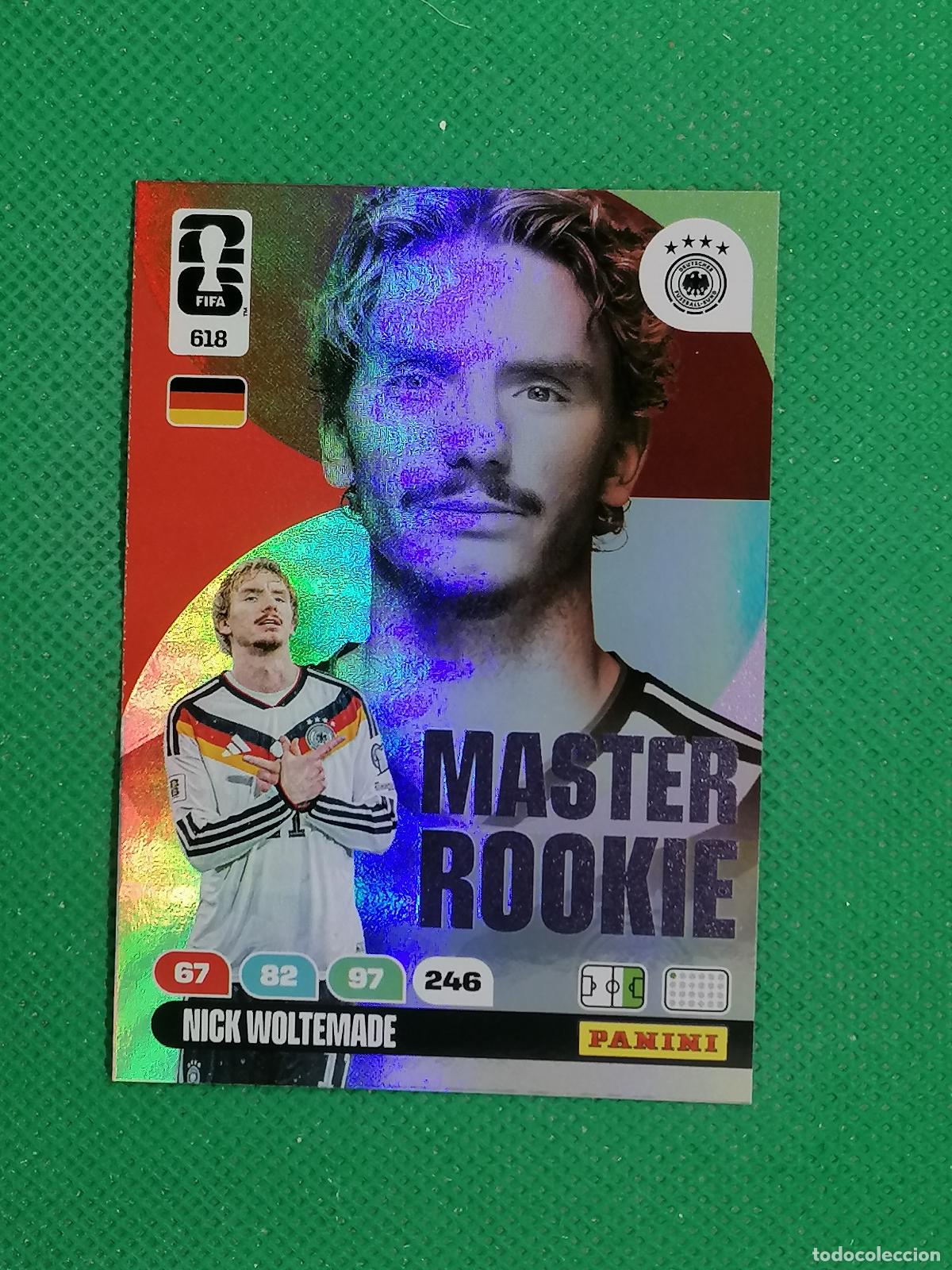 Cromos de F&uacute;tbol: 618 NICK WOLTEMADE ALEMANIA MASTER ROOKIE ⚽ PANINI ADRENALYN FIFA WORLD CUP 26 2026 ⚽