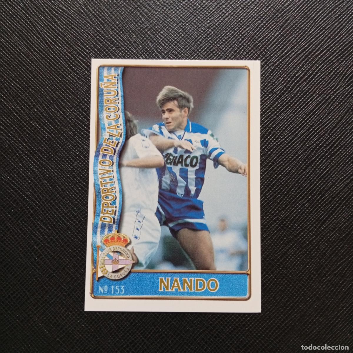 Cromos de F&uacute;tbol: 153 NANDO DEPORTIVO MUNDICROMO 1996 1997 CROMO FUTBOL LIGA 96 97 - A206 PG21