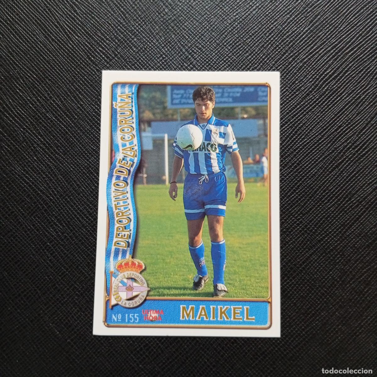 Cromos de F&uacute;tbol: 155 MAIKEL DEPORTIVO MUNDICROMO 1996 1997 CROMO FUTBOL LIGA 96 97 - A206 PG22 ULTIMA HORA