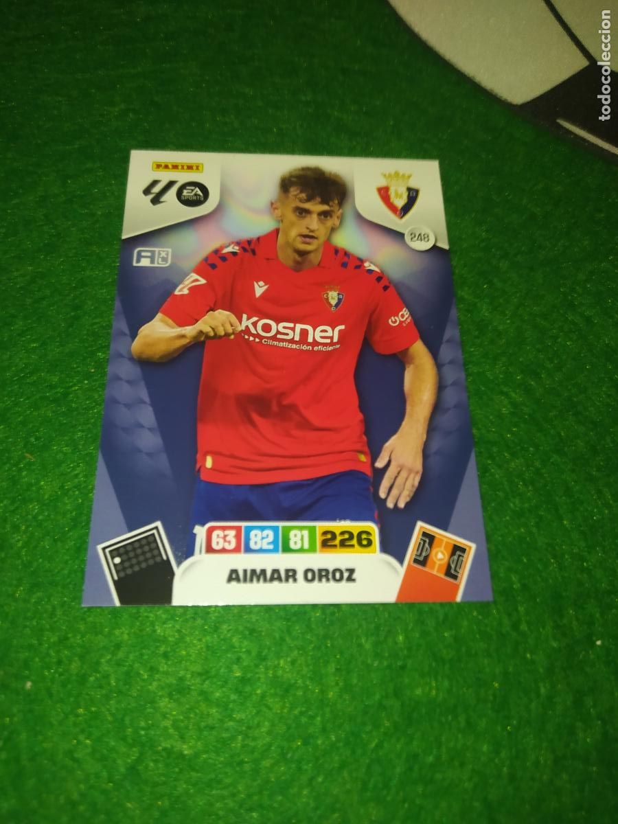 Fu&szlig;ball-Sticker: adrenalyn xl 2025 2026 codigo sin activar aimar n&ordm; 248 osasuna
