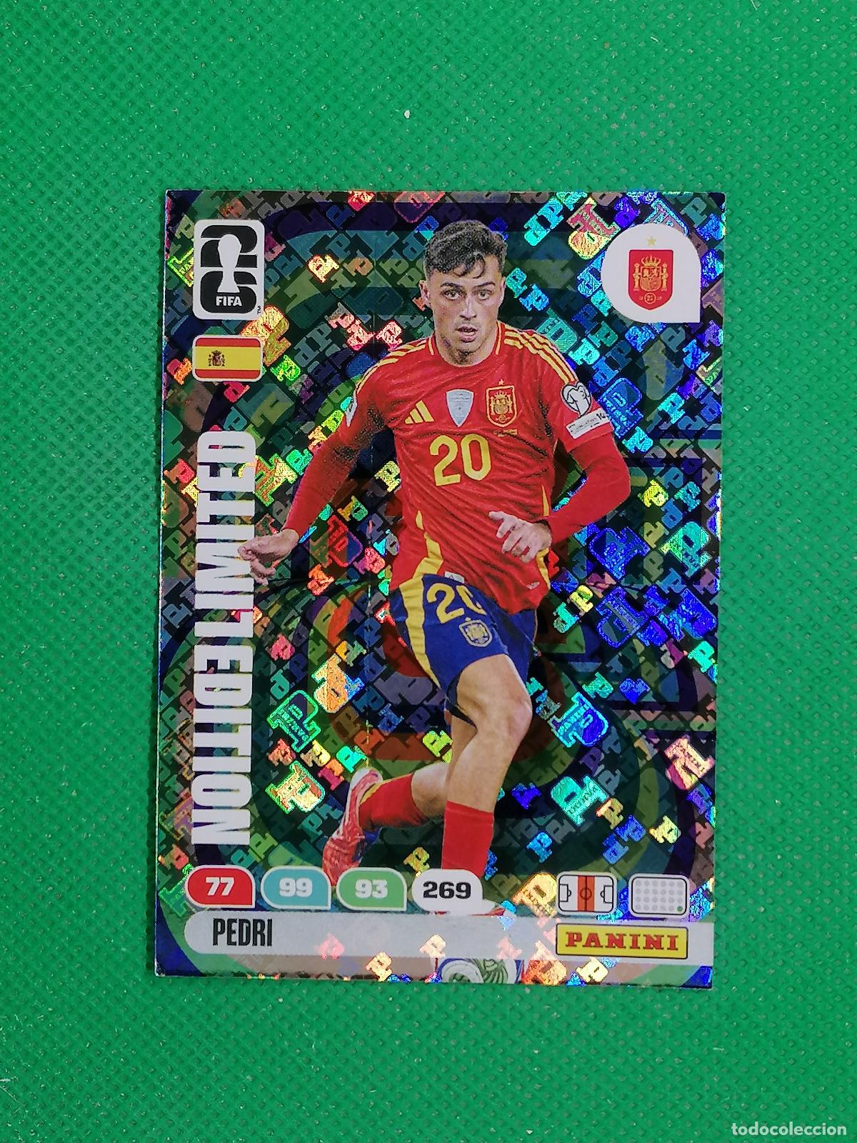 Cromos de F&uacute;tbol: PEDRI ESPA&Ntilde;A LIMITED EDITION LOGO FOIL ⚽ PANINI ADRENALYN FIFA WORLD CUP 26 2026 ⚽